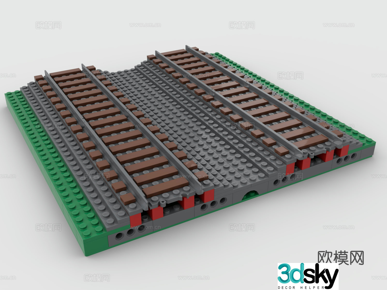 LEGO LEGO Toys Building Blocks Railway Railroad 3D Model