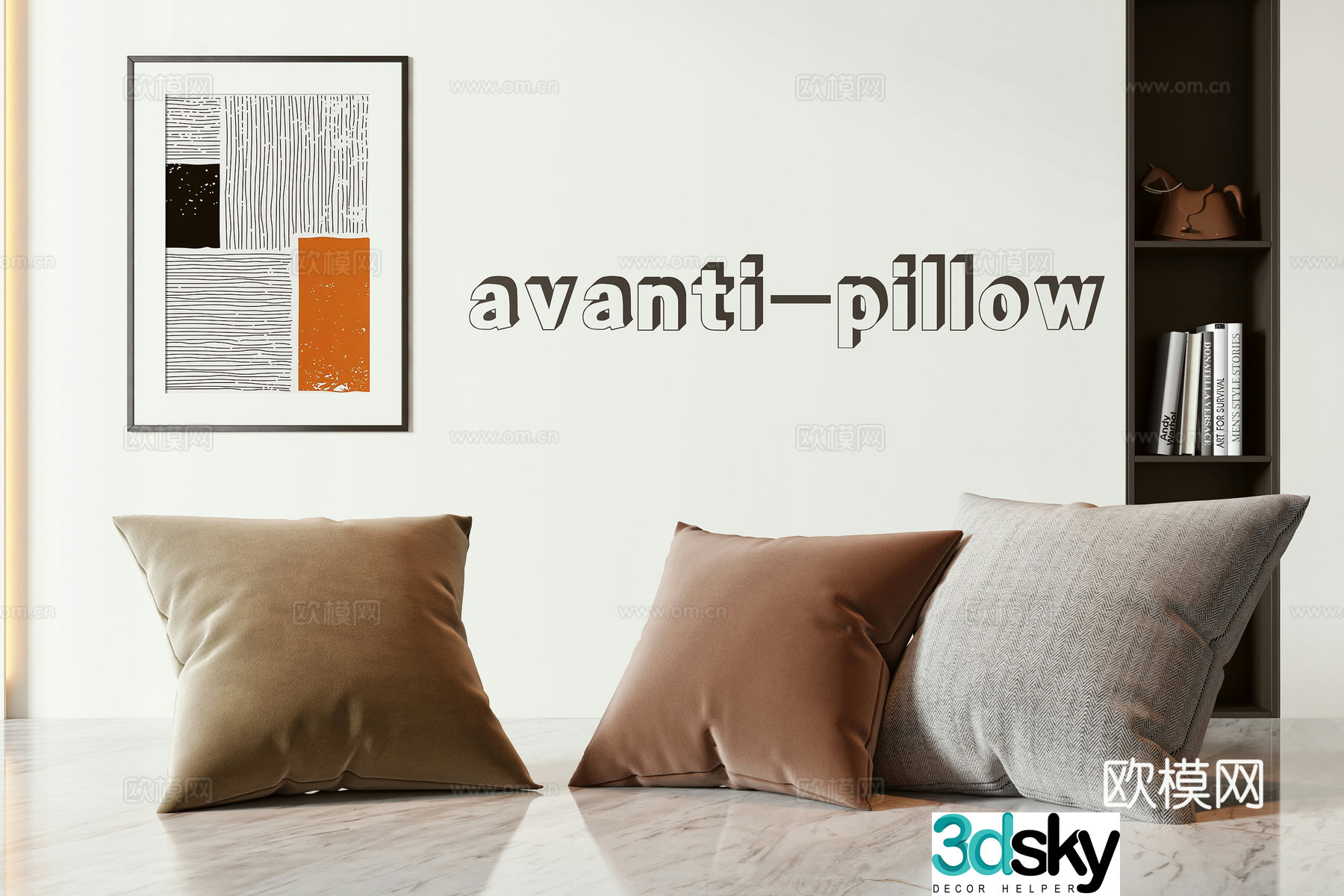 Modern pillow 3d model