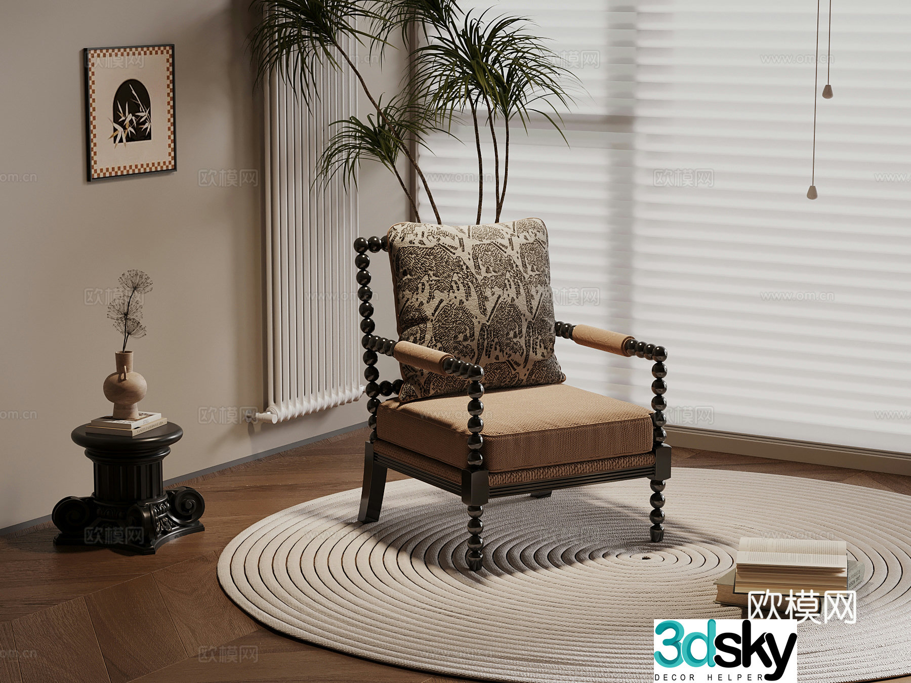 Leisure Chair French Leisure Chair 3D Model