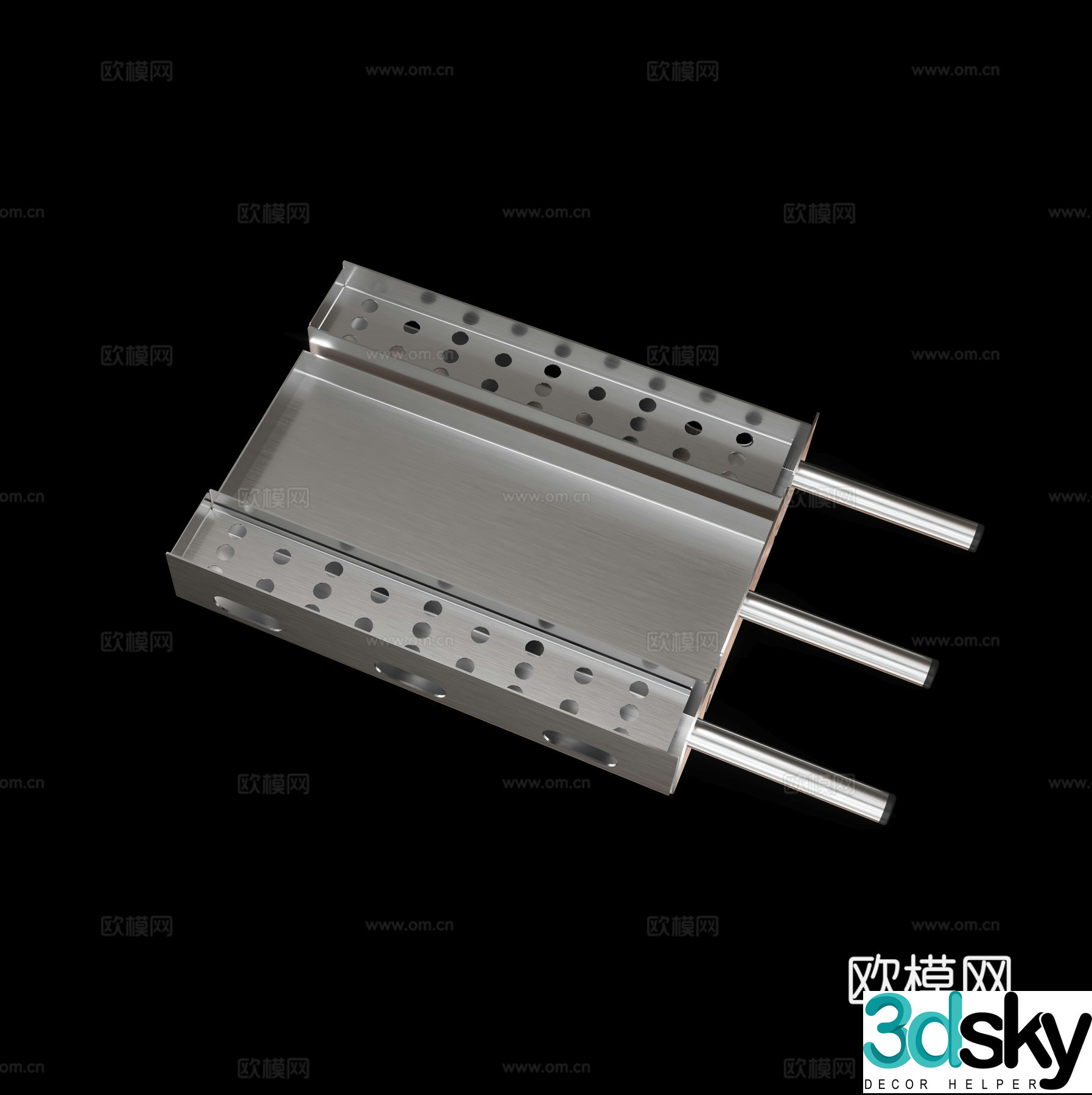 Zibo barbecue grill 3d model