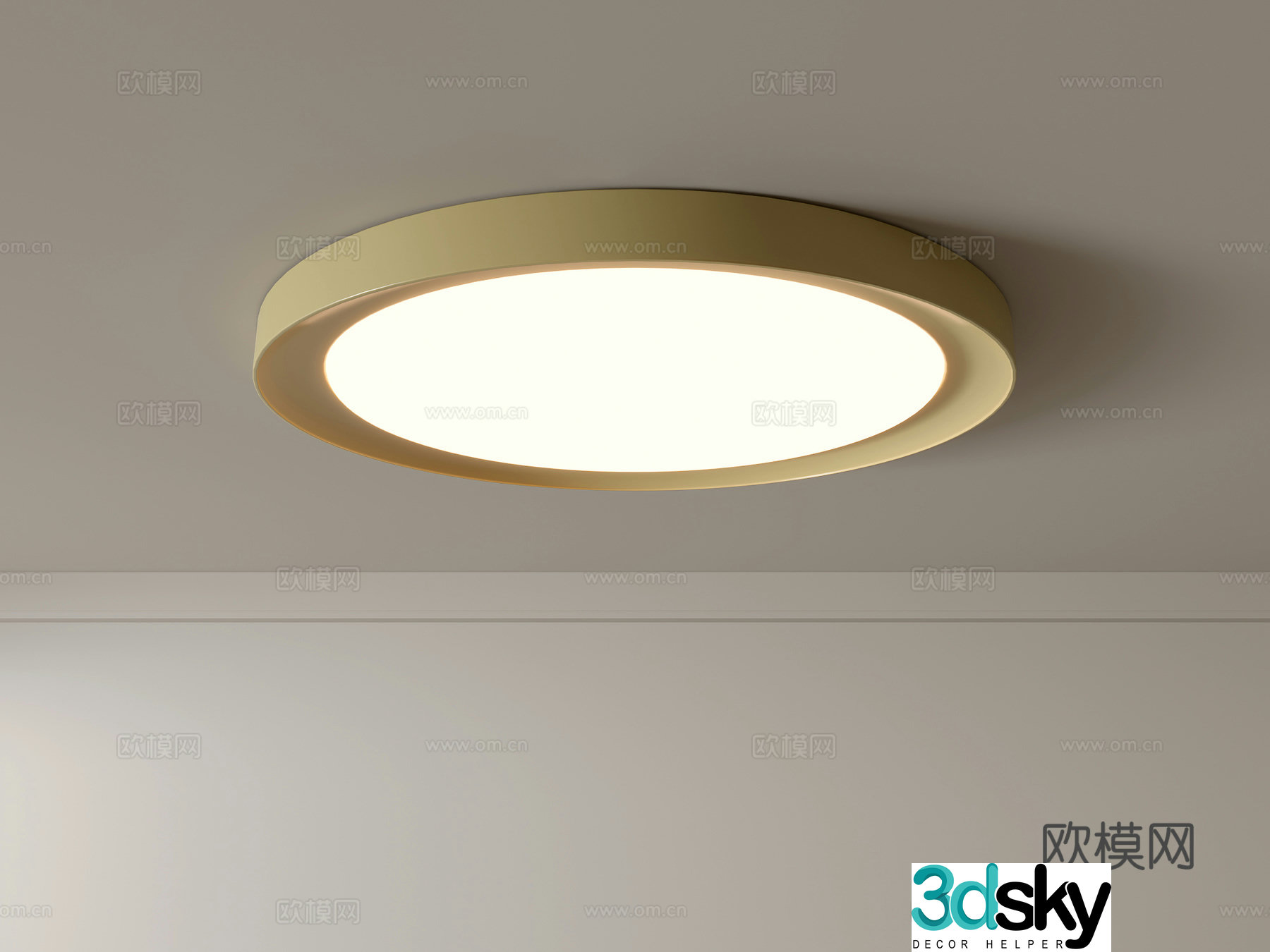 Modern ceiling lamp Geometric ceiling lamp Bedroom lamp Artistic shaped lamp Fashion living room lamp 3D model