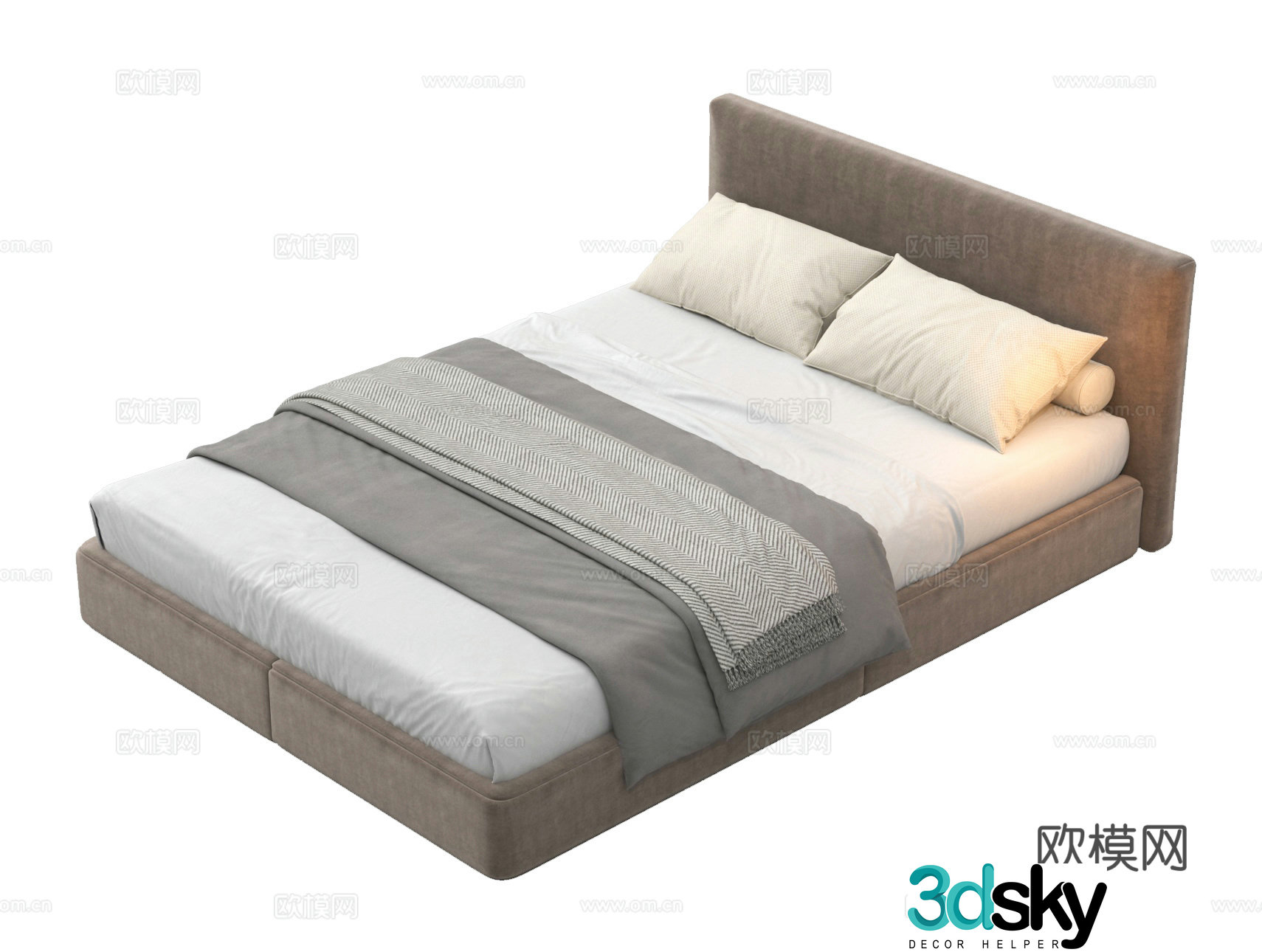 Single bed 3d model