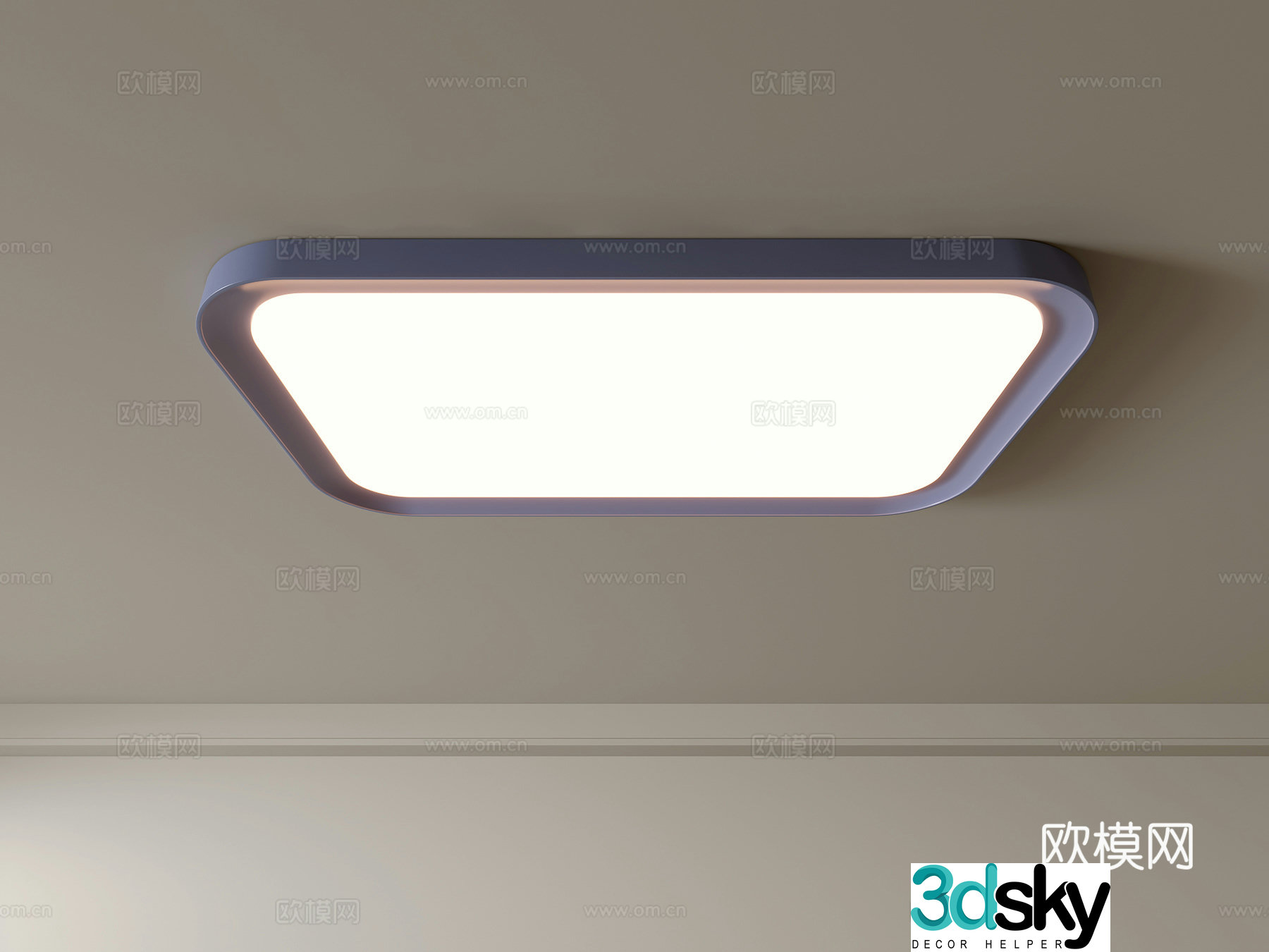 Modern ceiling lamp Geometric ceiling lamp Bedroom lamp Artistic shaped lamp Fashion living room lamp 3D model