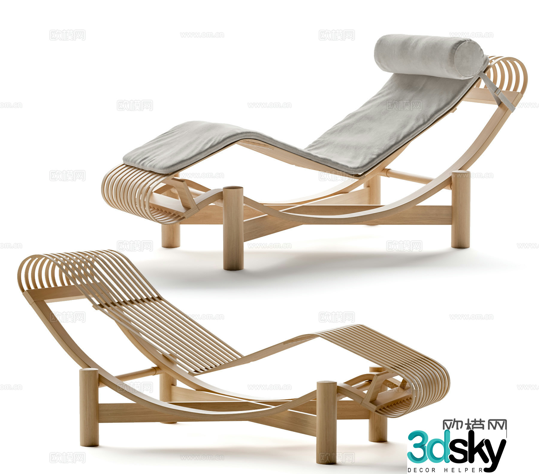 Cassina Tokyo Lounge Chair Lazy Chair Lazy Couch 3D Model
