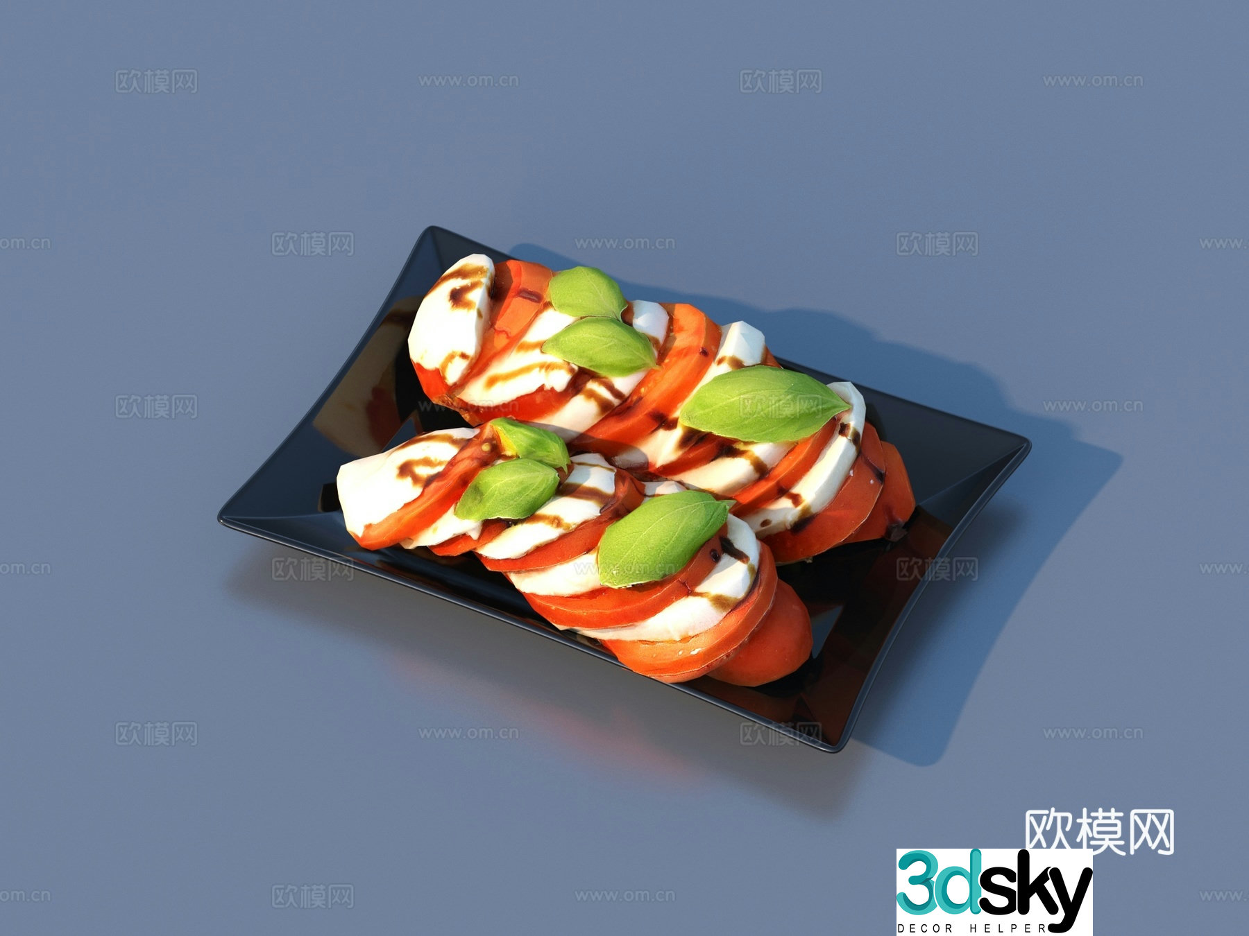 Sushi cartoon sushi food 3d model