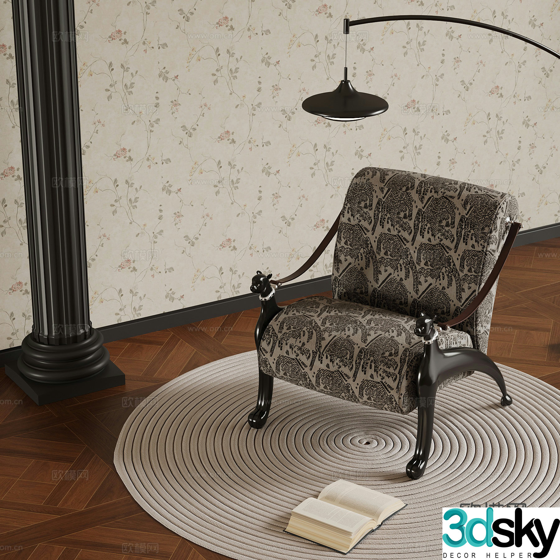 Leisure Chair French Leisure Chair 3D Model