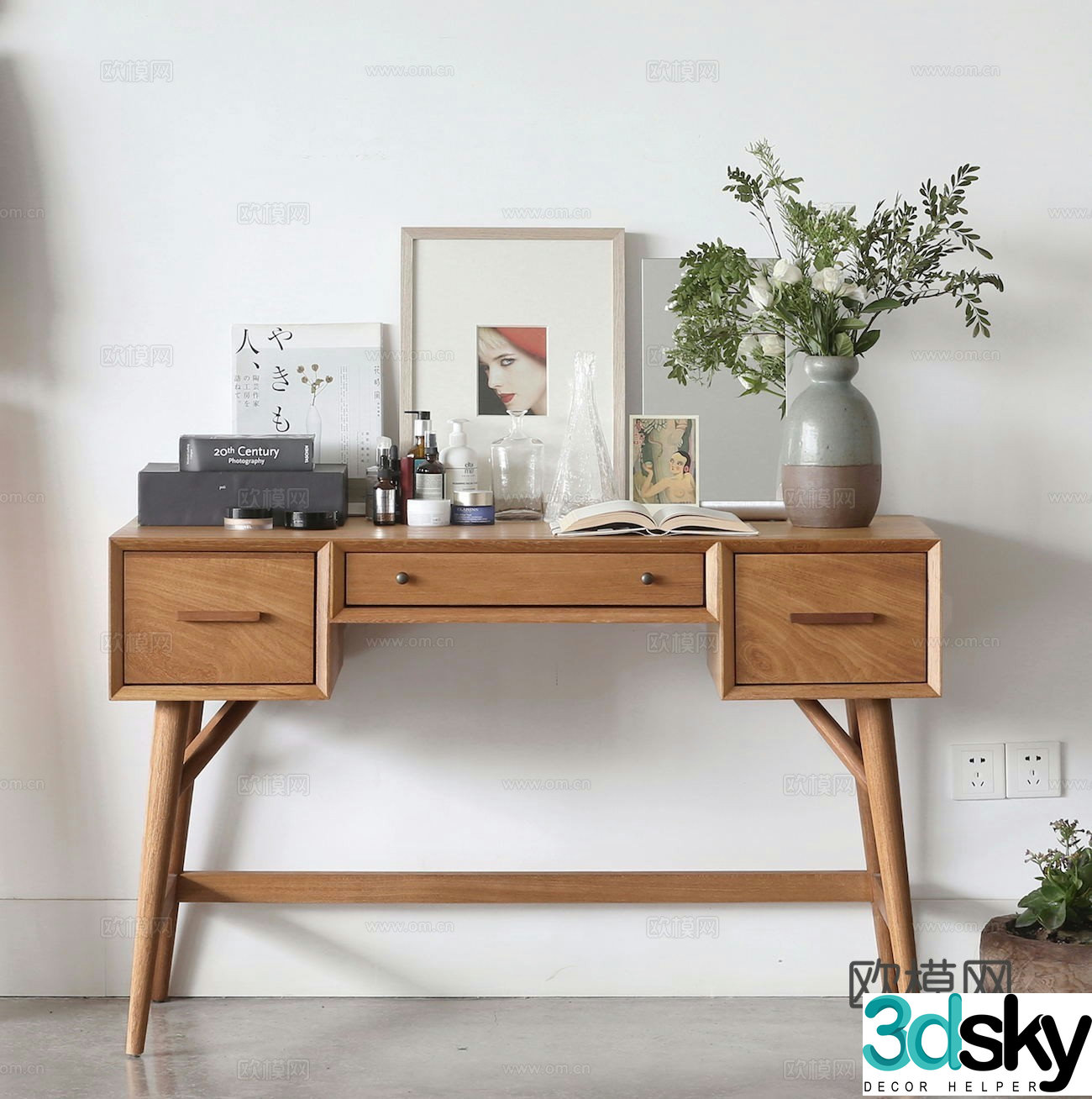 Liwuyin Modern dressing table 3D model