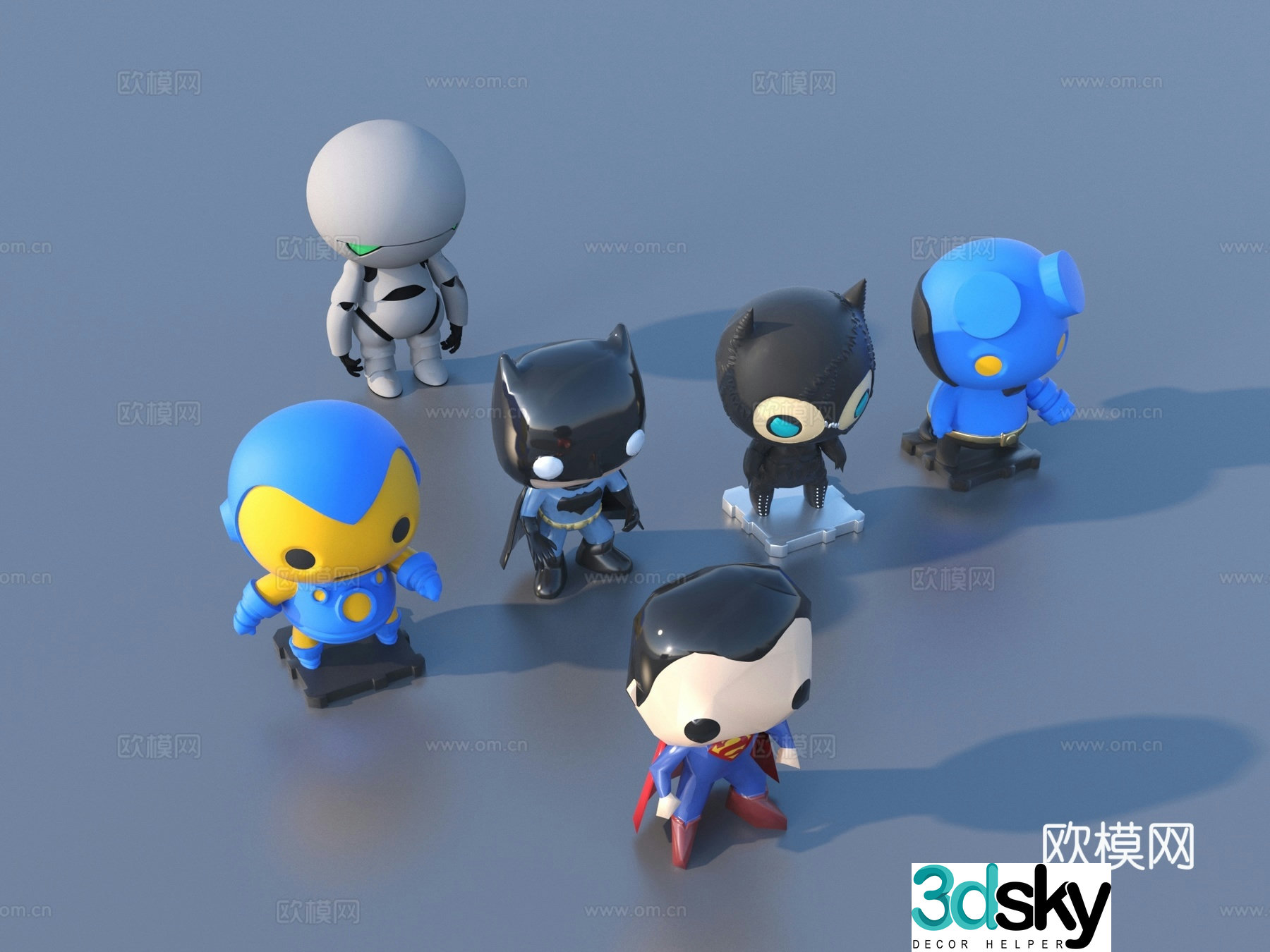 Cartoon Toys Ornaments 3d Model