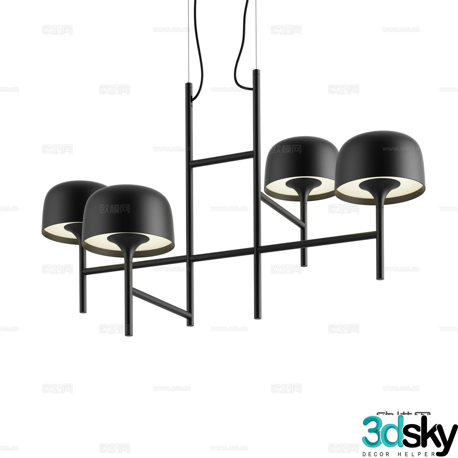 Bover Classic Chandelier Decorative Chandelier Multi-head Chandelier Metal Chandelier Restaurant Chandelier 3D Model