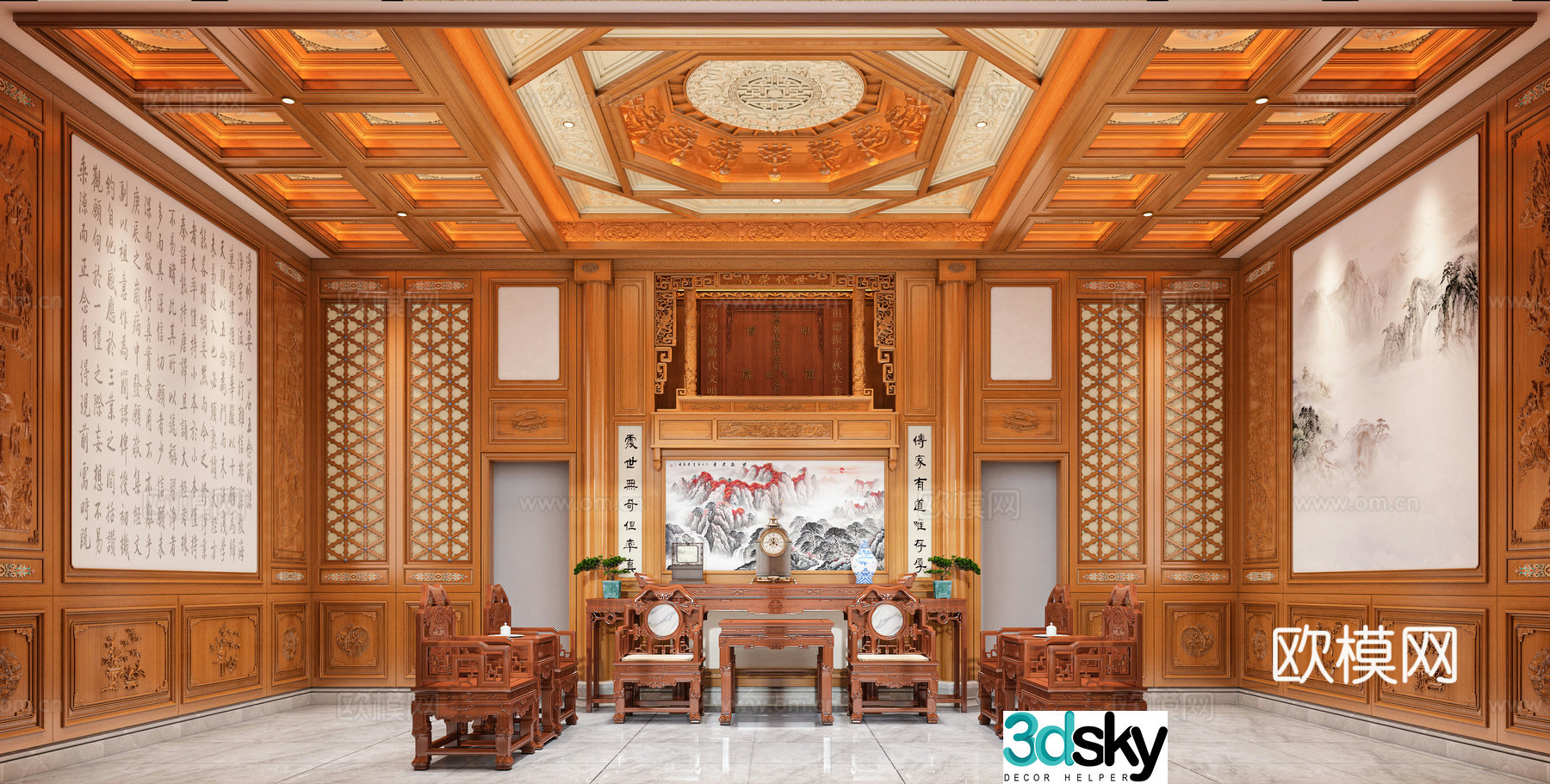 Classical Chinese style 3D model