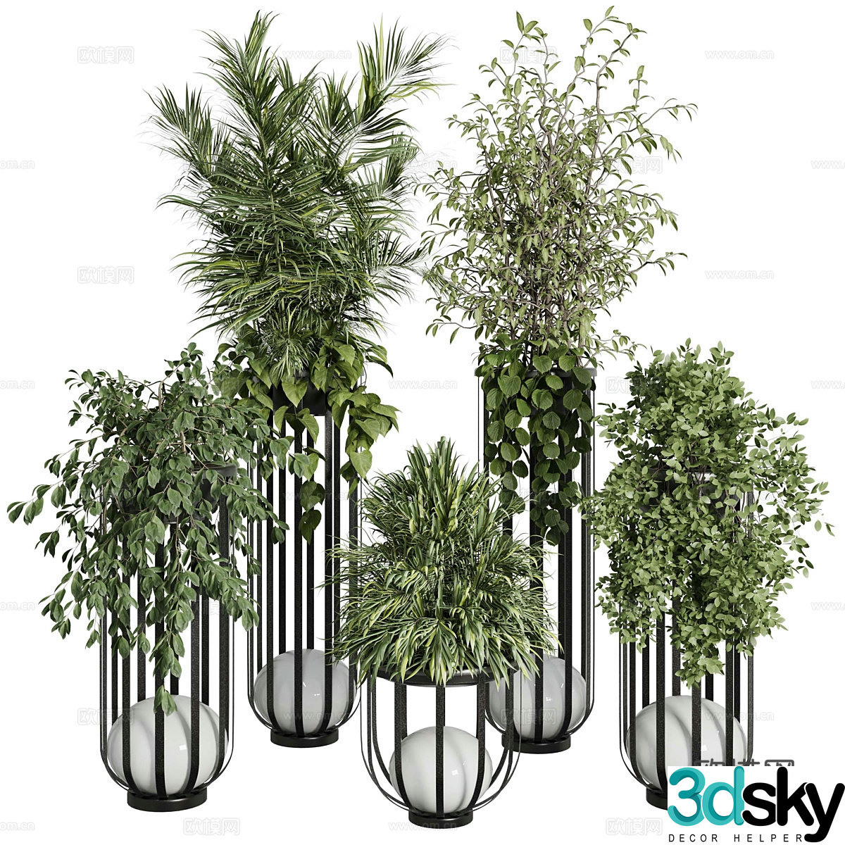 New Chinese outdoor solar garden light 3D model