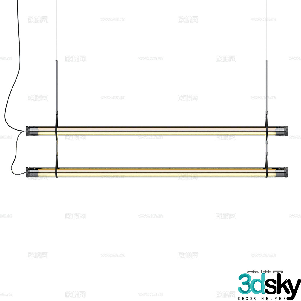 Marset Minimalist Chandelier Glass Chandelier Module Chandelier Metal Chandelier 3D Model