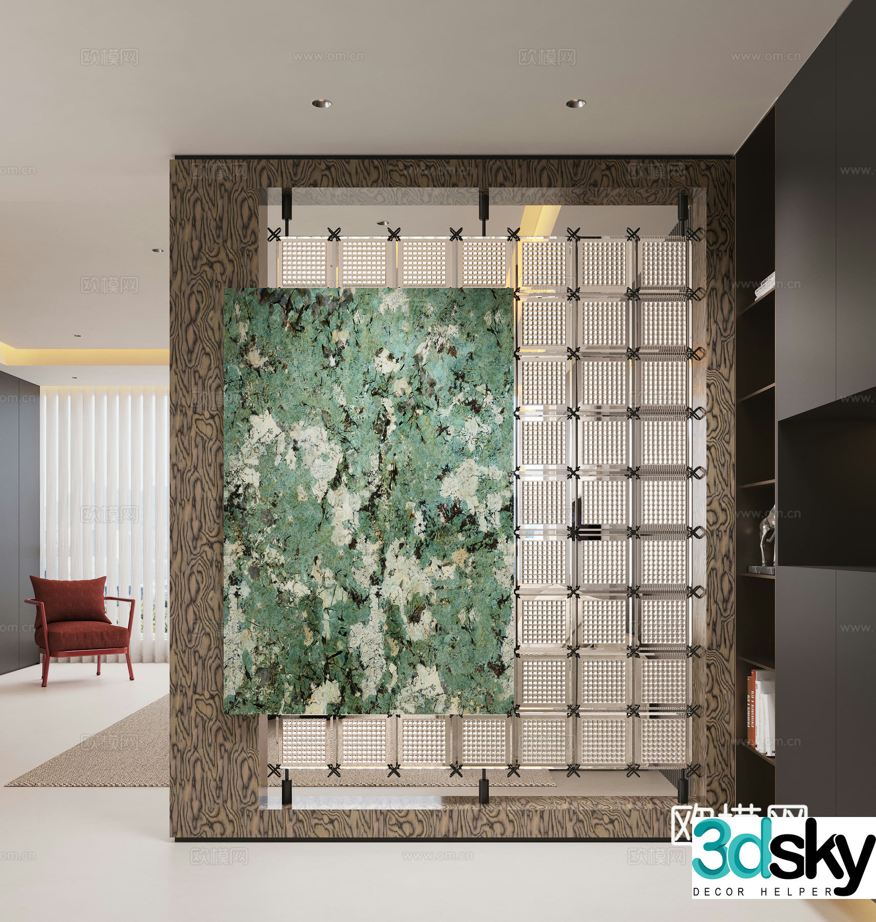 Modern entrance hallway Decorative entrance hallway Entrance entrance hallway 3D model