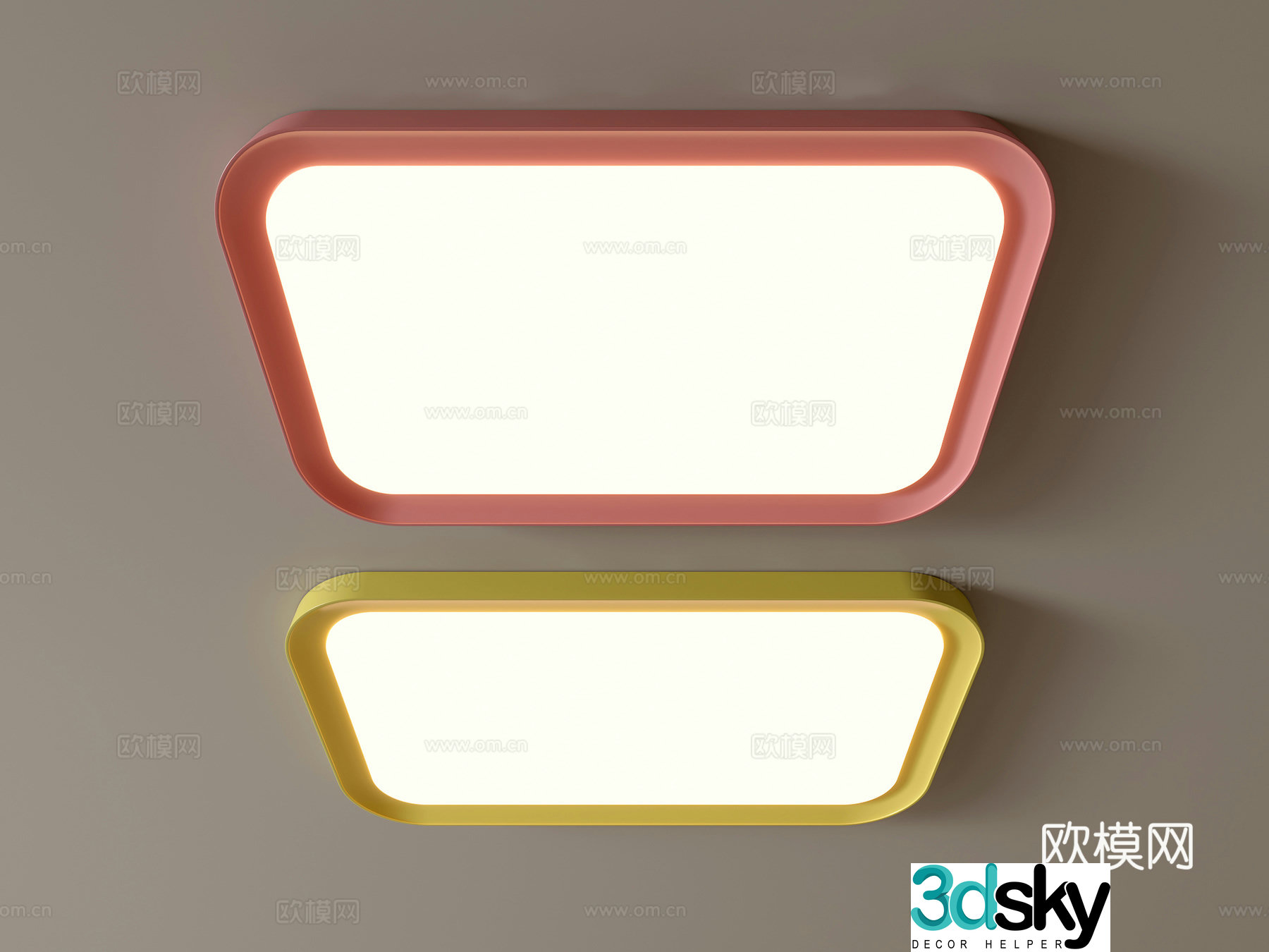 Modern ceiling lamp Geometric ceiling lamp Bedroom lamp Artistic shaped lamp Fashion living room lamp 3D model