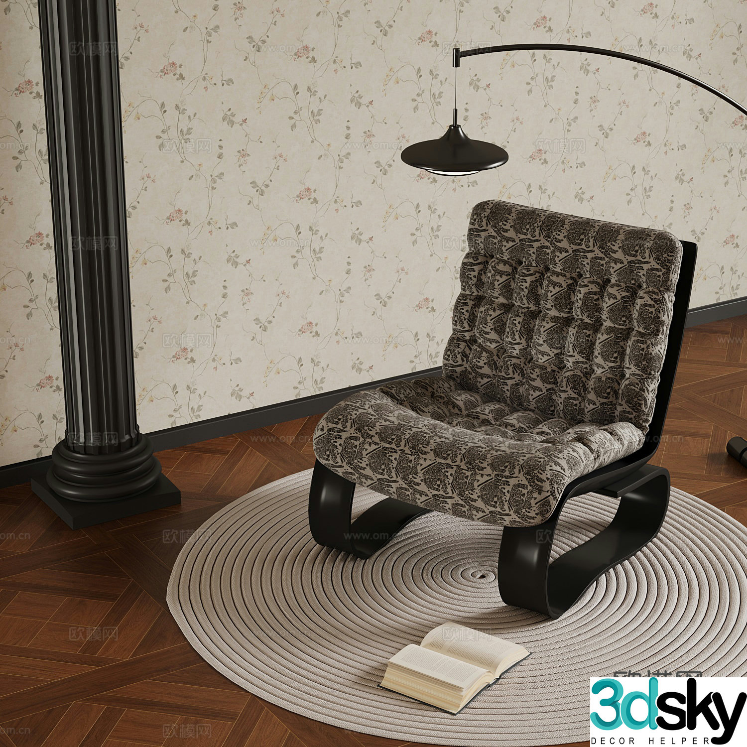 Leisure Chair French Leisure Chair 3D Model