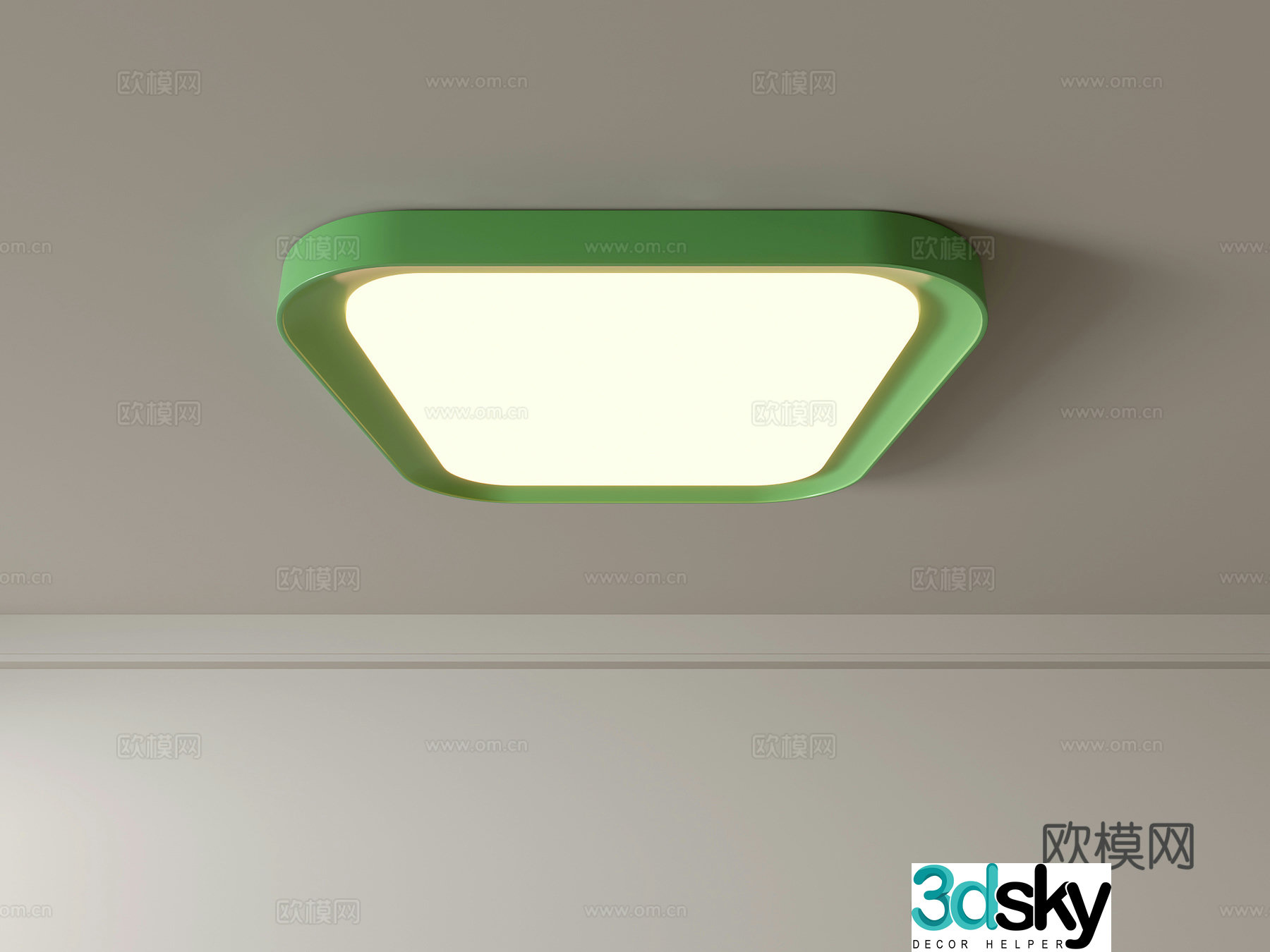 Modern ceiling lamp Geometric ceiling lamp Bedroom lamp Artistic shaped lamp Fashion living room lamp 3D model