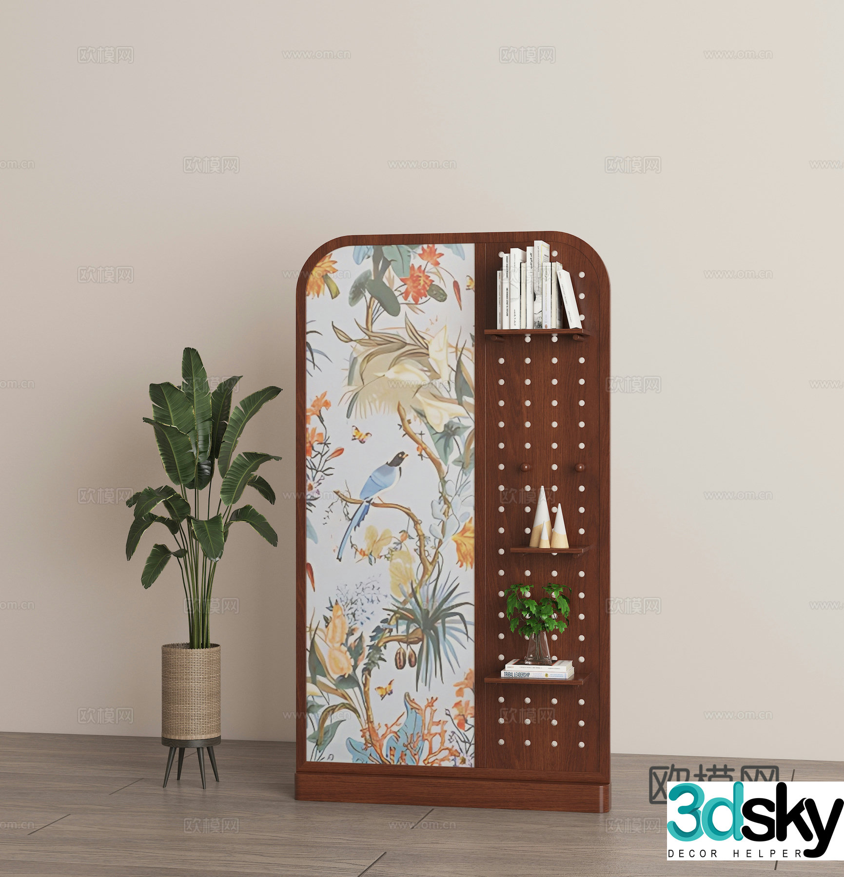 Modern retro screen partition 3d model