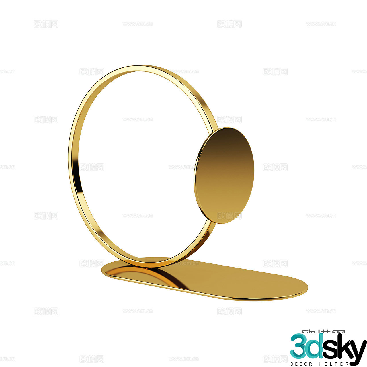 Cooee Decoration Ornament Bookend Metal Ornament Metal Ornament 3D Model
