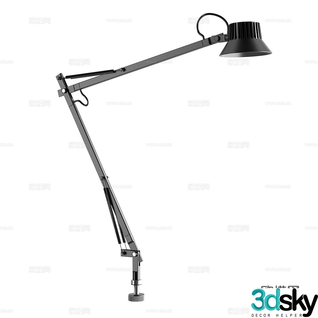 Muuto Industrial Wind Table Lamp Metal Table Lamp Classic Table Lamp Architect Table Lamp 3D Model