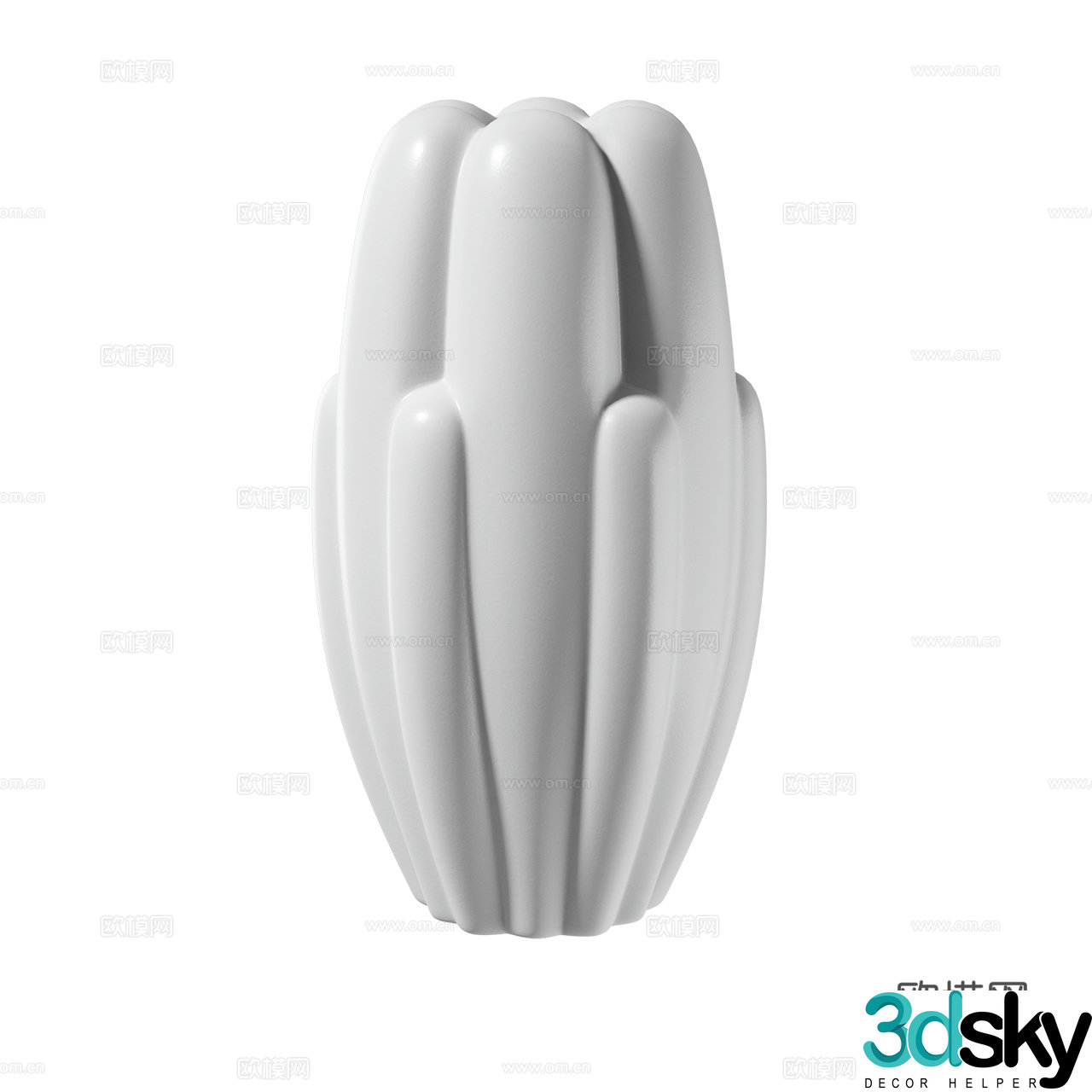 101 Copenhagen Decorative Ornaments Artwork Ceramic Ornaments 3D Model