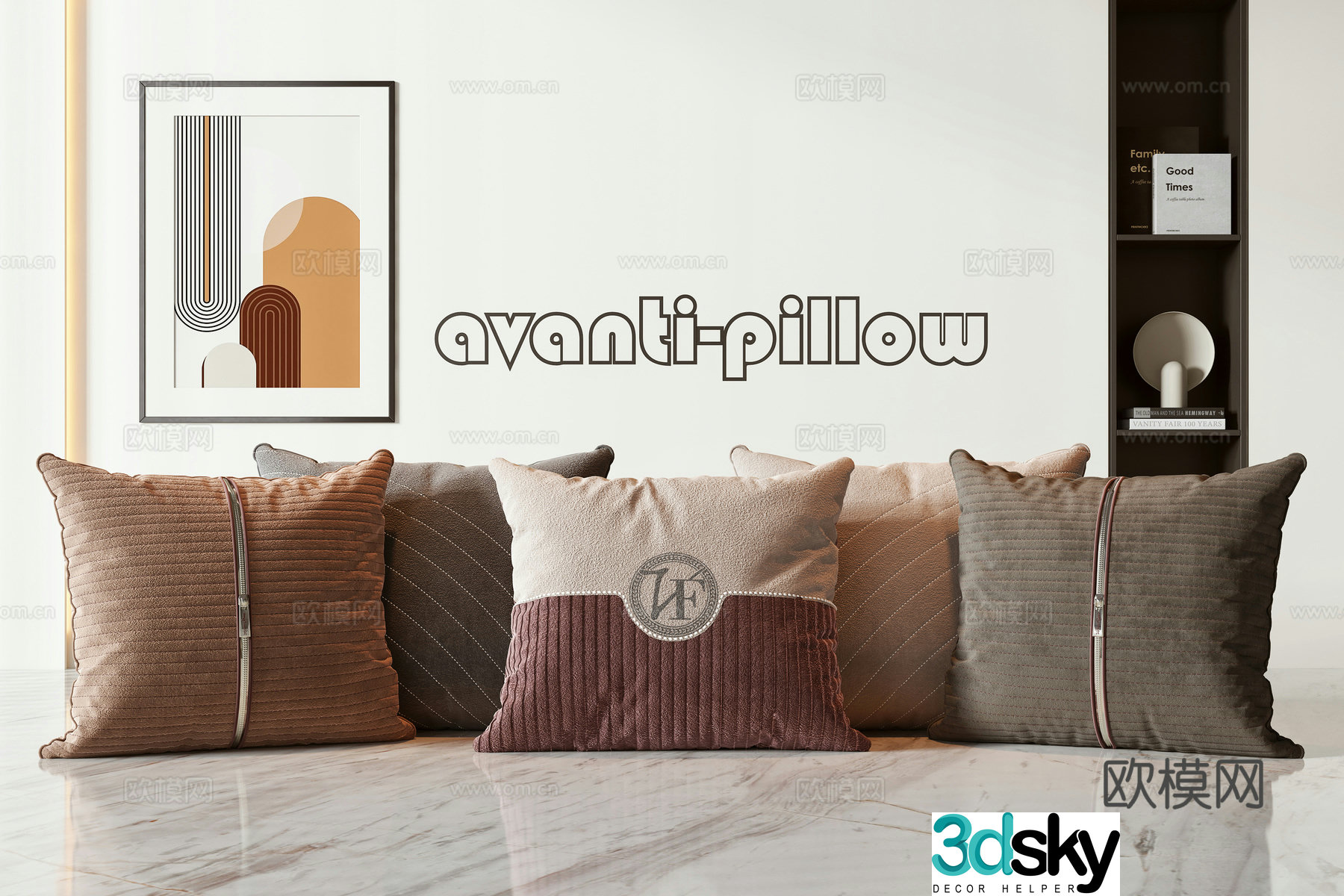 Modern pillow 3d model
