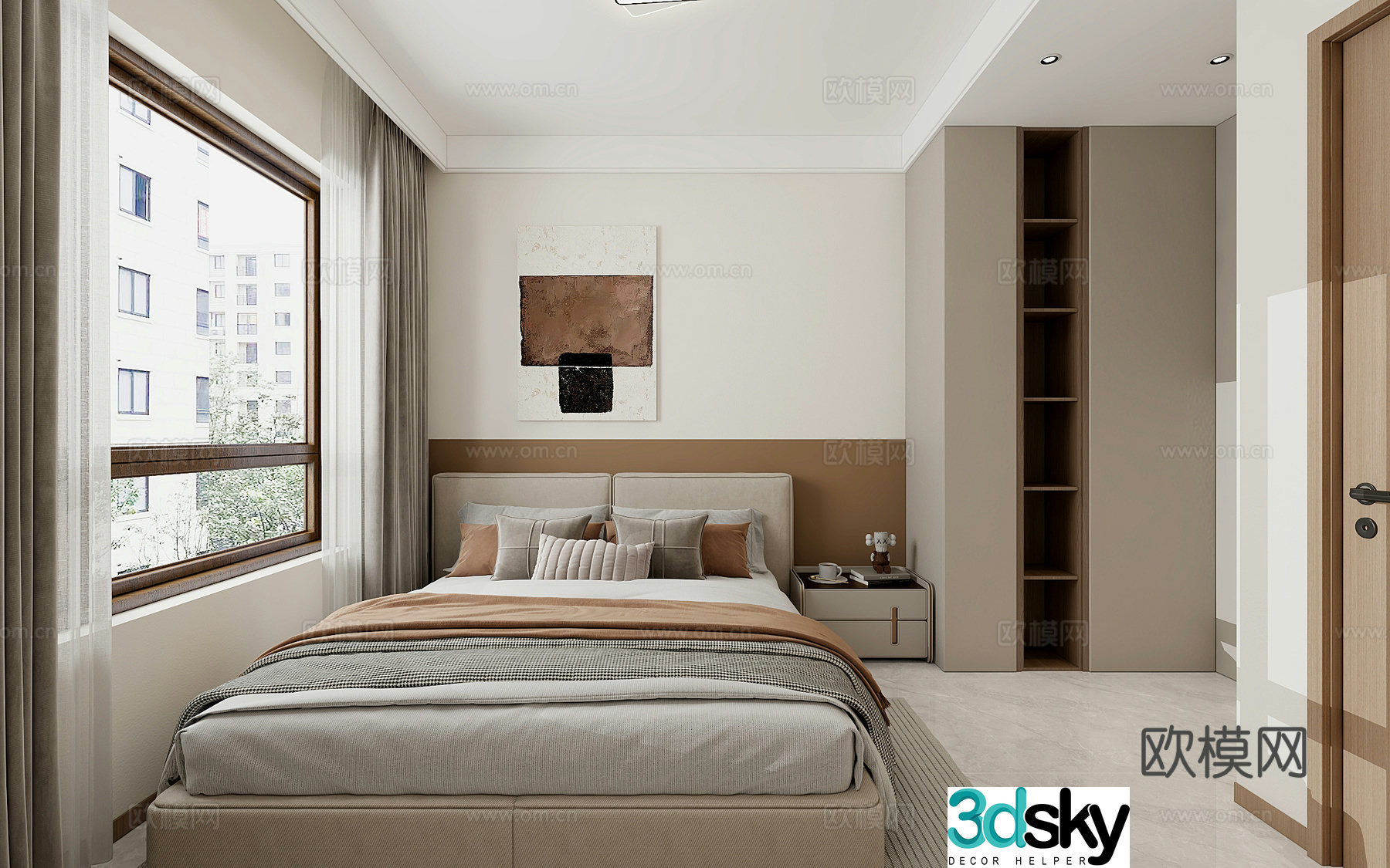 Modern bedroom 3d model