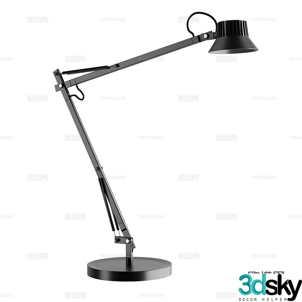 Muuto Industrial Wind Table Lamp Metal Table Lamp Classic Table Lamp Architect Table Lamp 3D Model