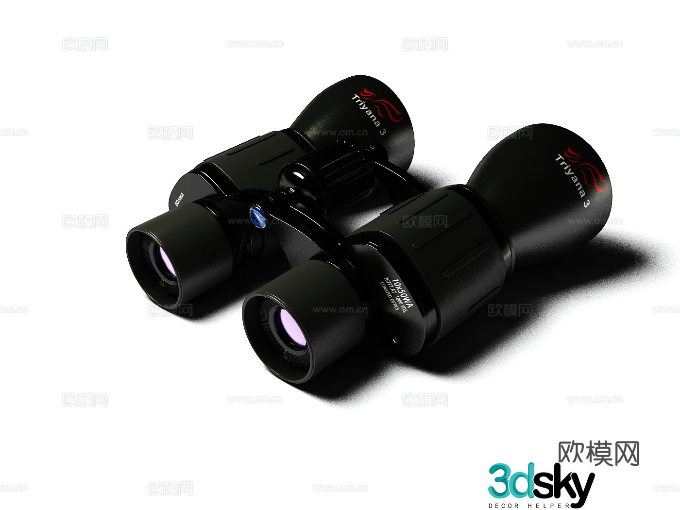 Paul telescope military modern telescope 3d model