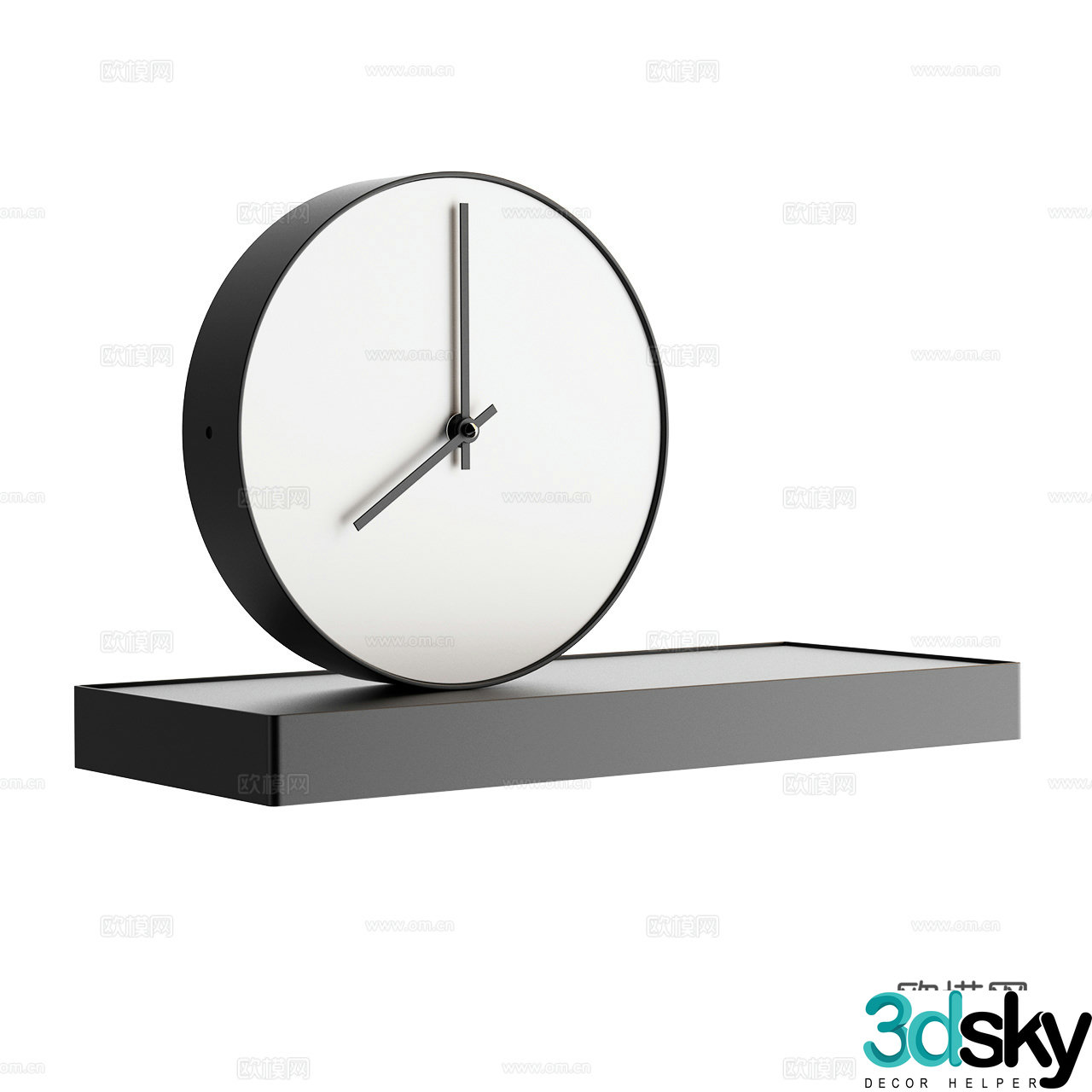 Formae Minimalist Clock Alarm Clock Desktop Clock 3D Model