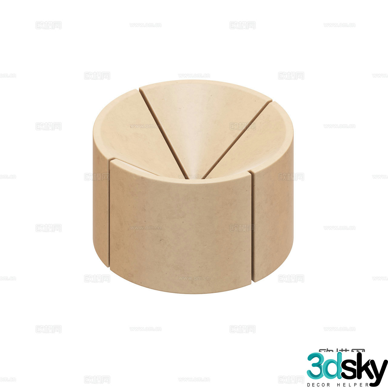 Origin Sculpture Bowl Stone Sculpture Ornaments Ornaments 3D Model