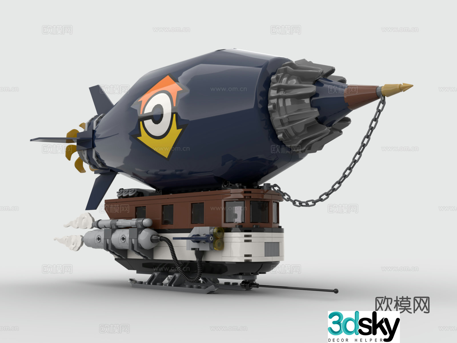Lego LEGO Toys Building Blocks Airship 3D Model