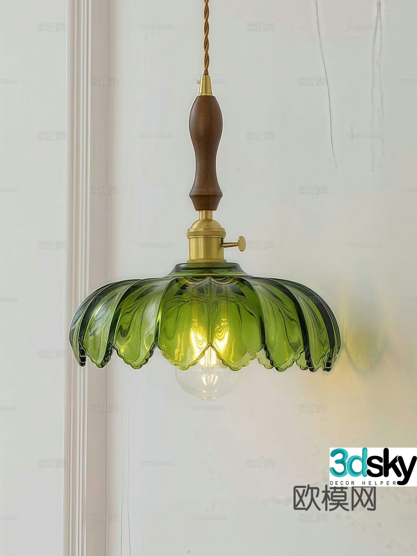 Middle-aged chandeliers Restaurant chandeliers Bar chandeliers Bedside chandeliers 3D model
