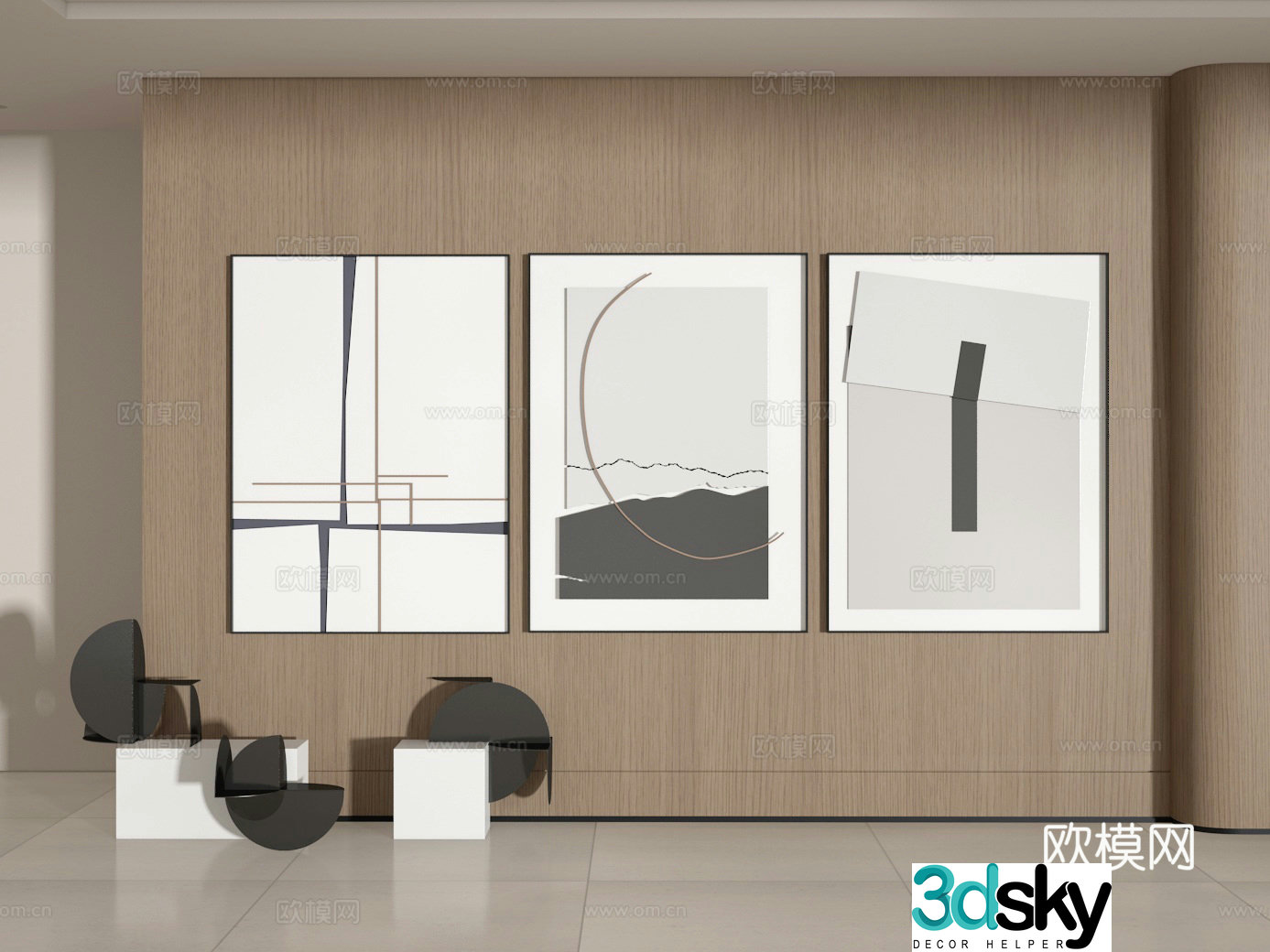 Decorative painting 3d model