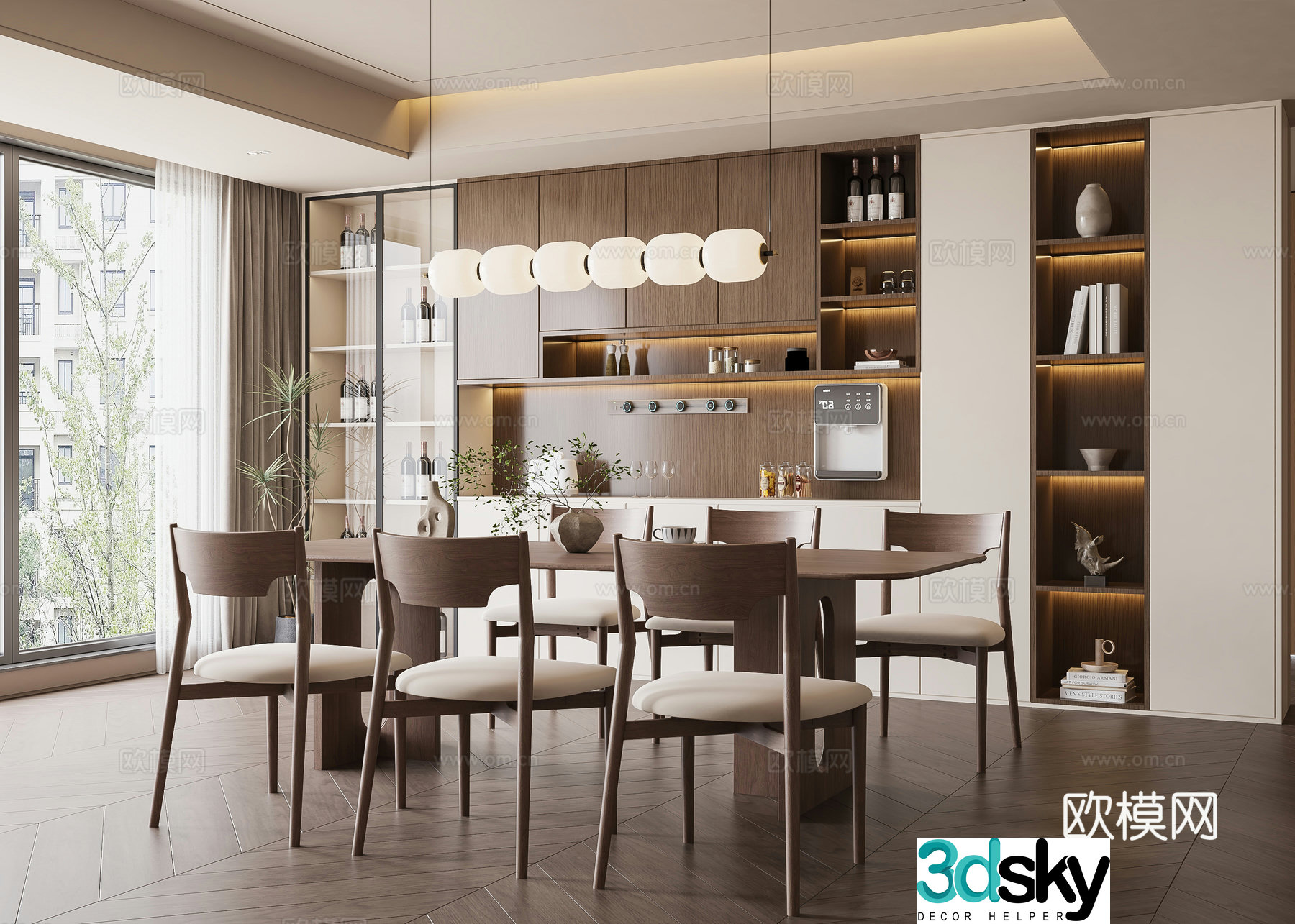 New Chinese restaurant 3D model