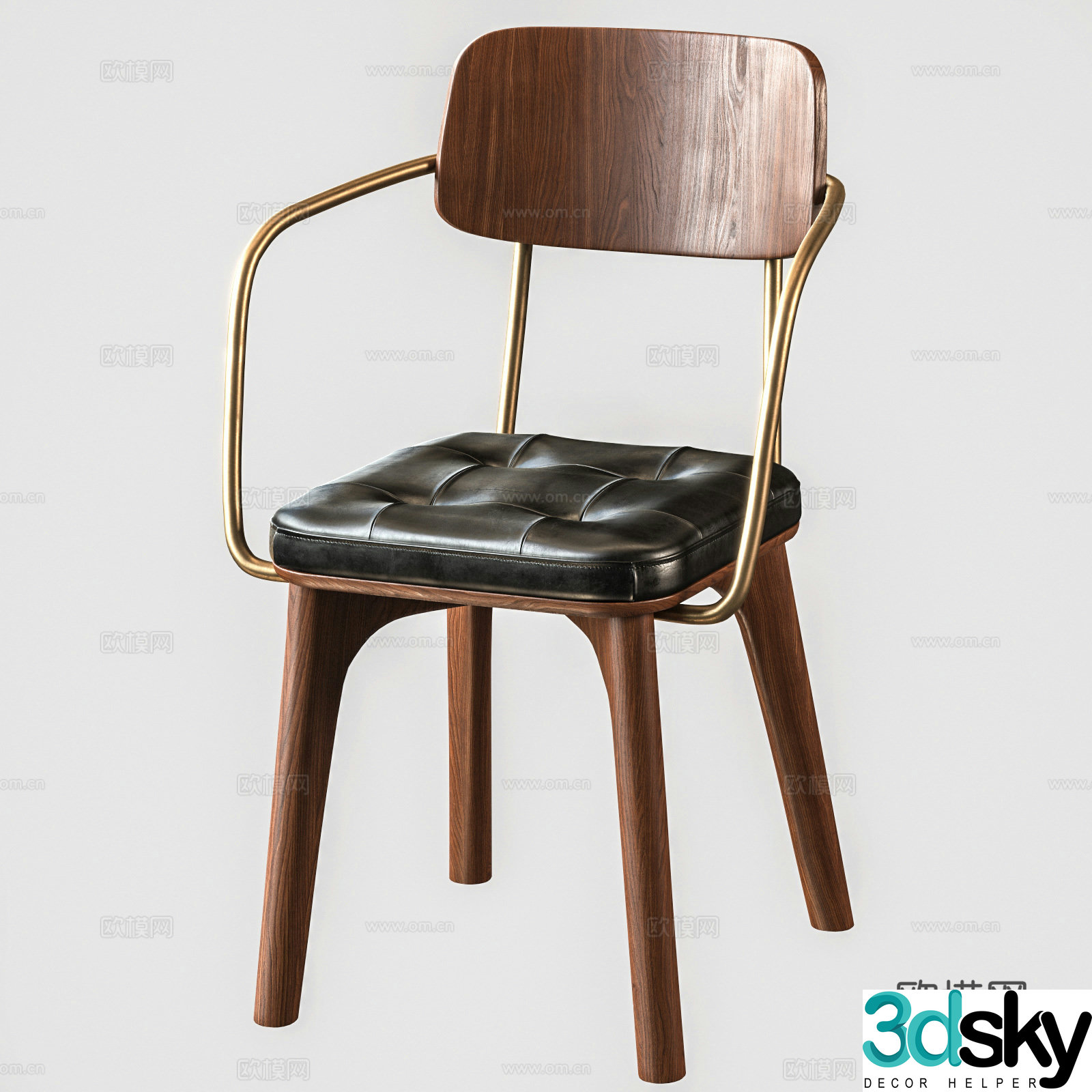 Armchair Leisure Chair Single Chair 3D Model
