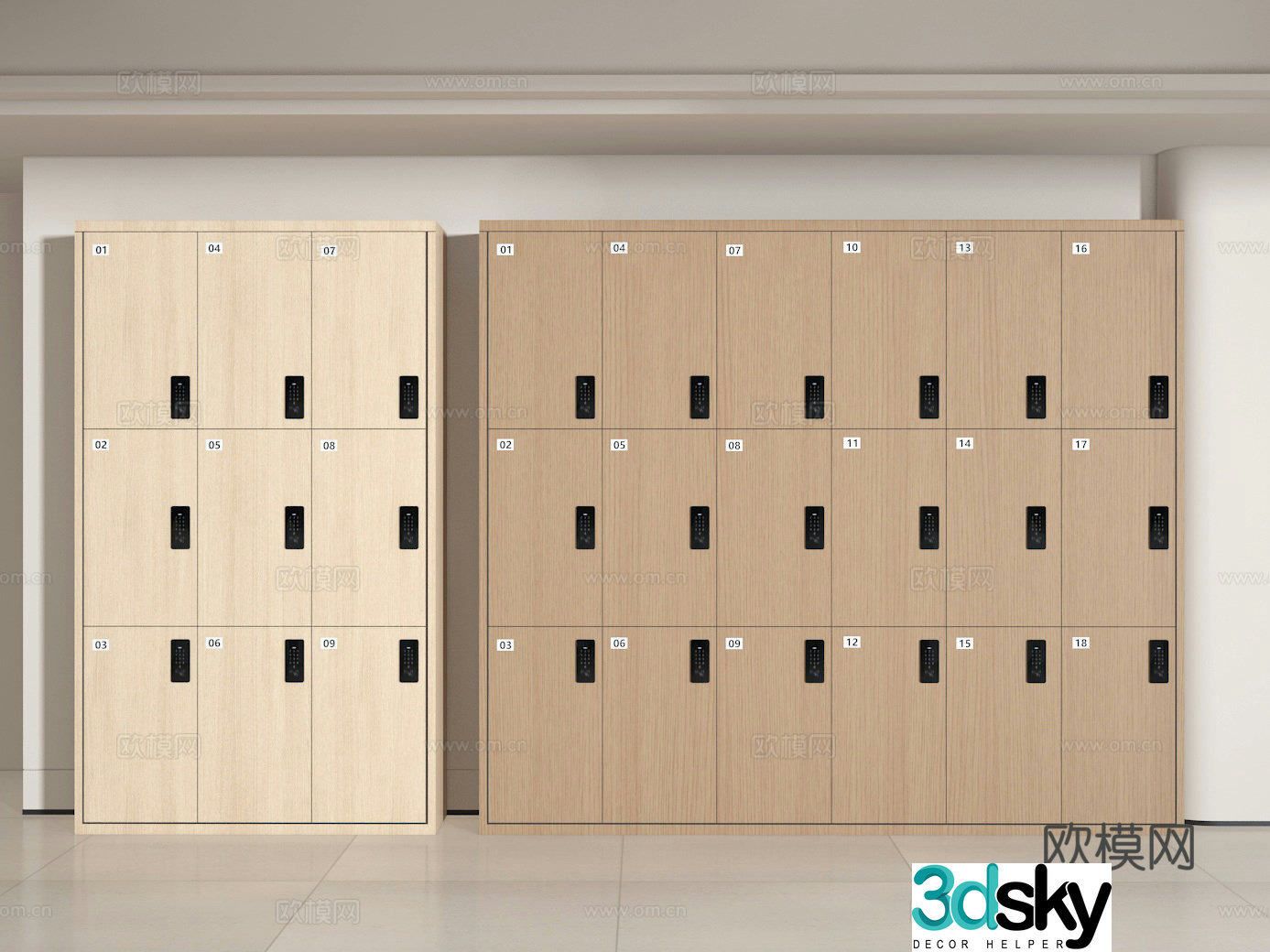 3d model of locker