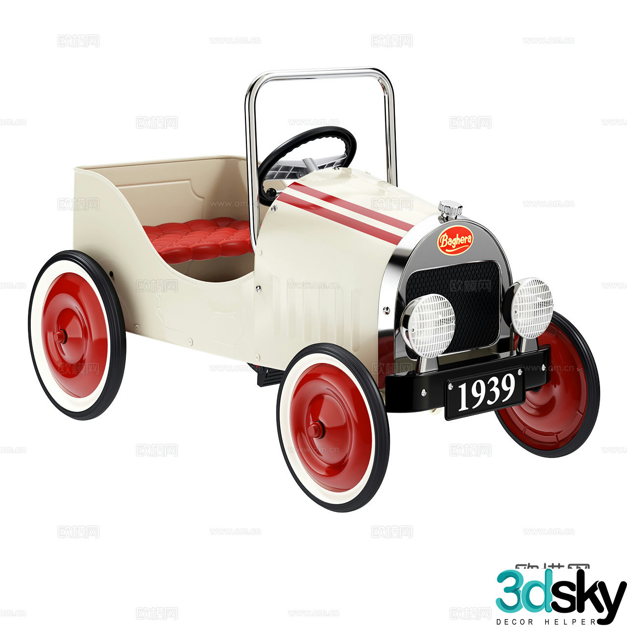 Baghera Classic Toy Car Toys Toys Retro Toys Children’s Toys 3D Model