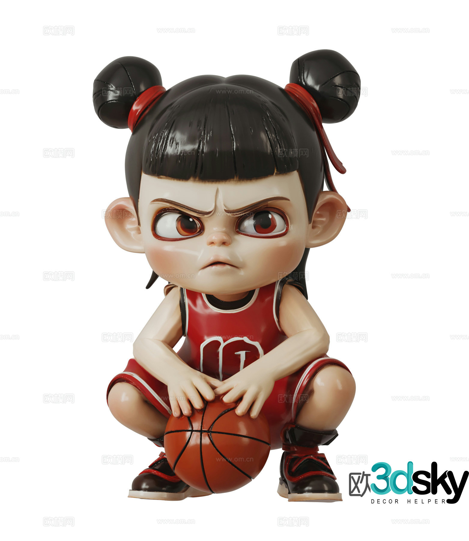 Modern Nezha sculpture 3d model