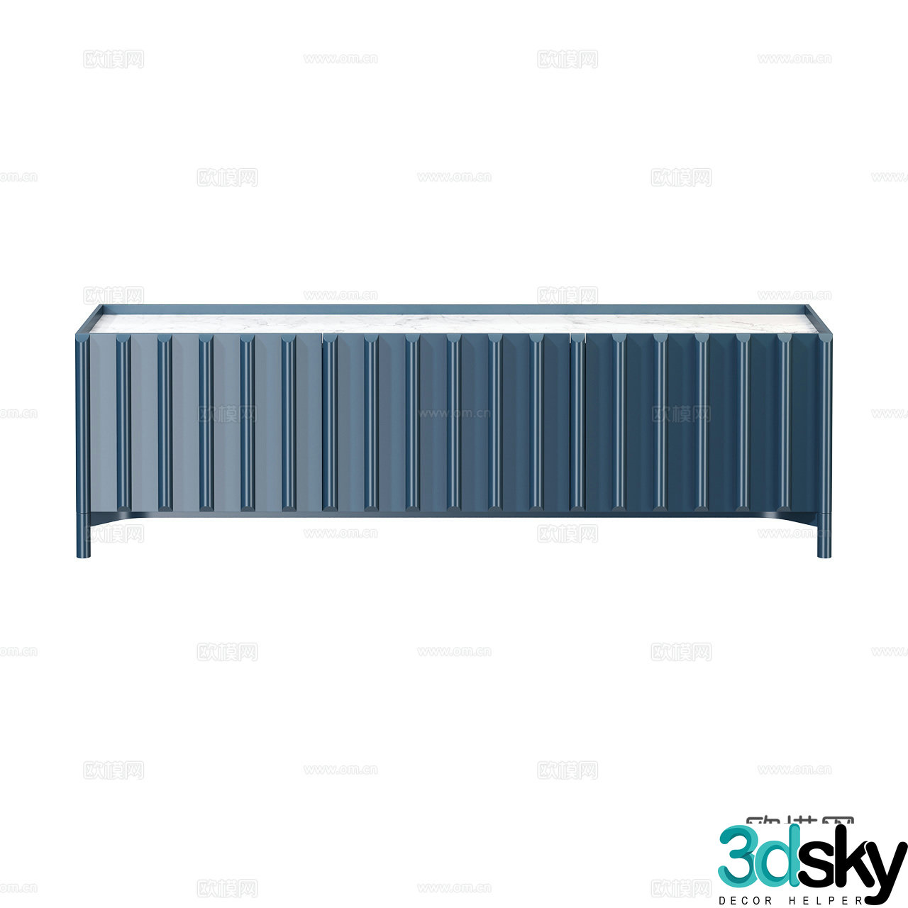 Miniforms Italian sideboard sideboard decorative cabinet storage cabinet 3d model