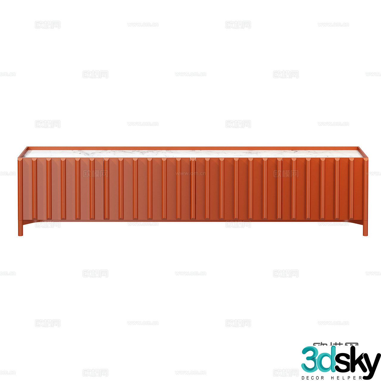 Miniforms Italian sideboard sideboard decorative cabinet storage cabinet 3d model