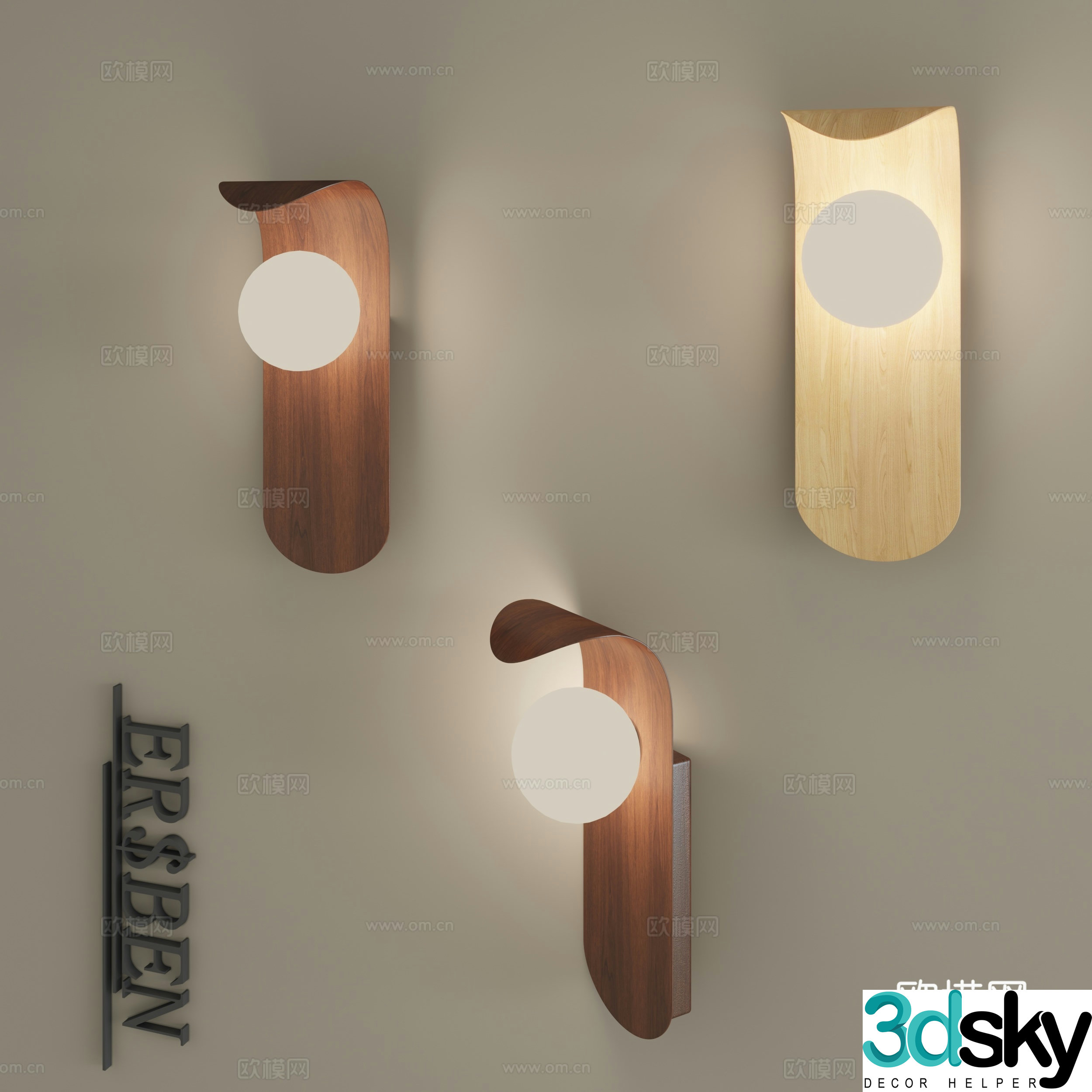 Nordic bedside wall lamp log style French ancient TV background wall lamp new Chinese aisle entrance balcony lamp 3D model