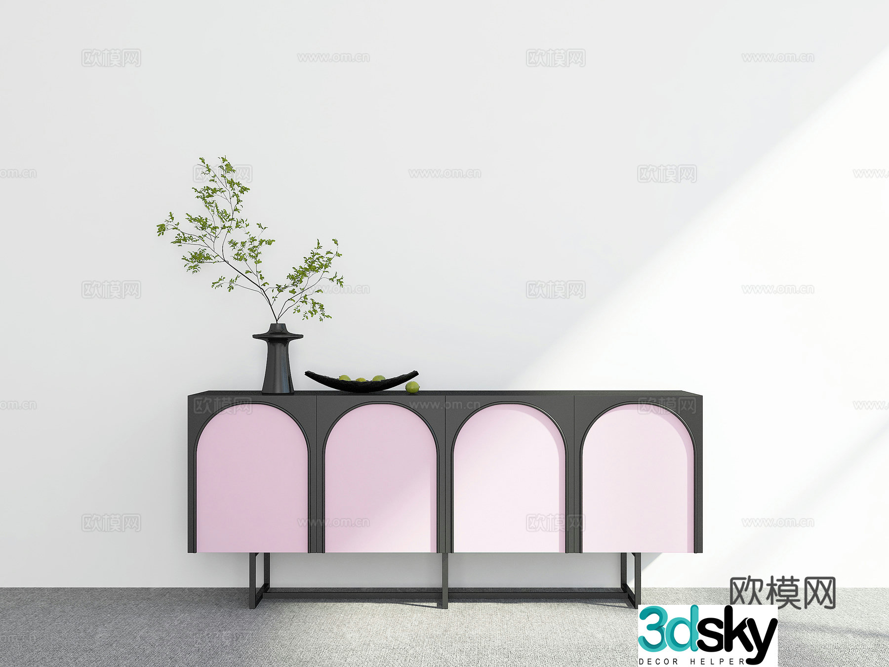 Modern sideboard 3D model