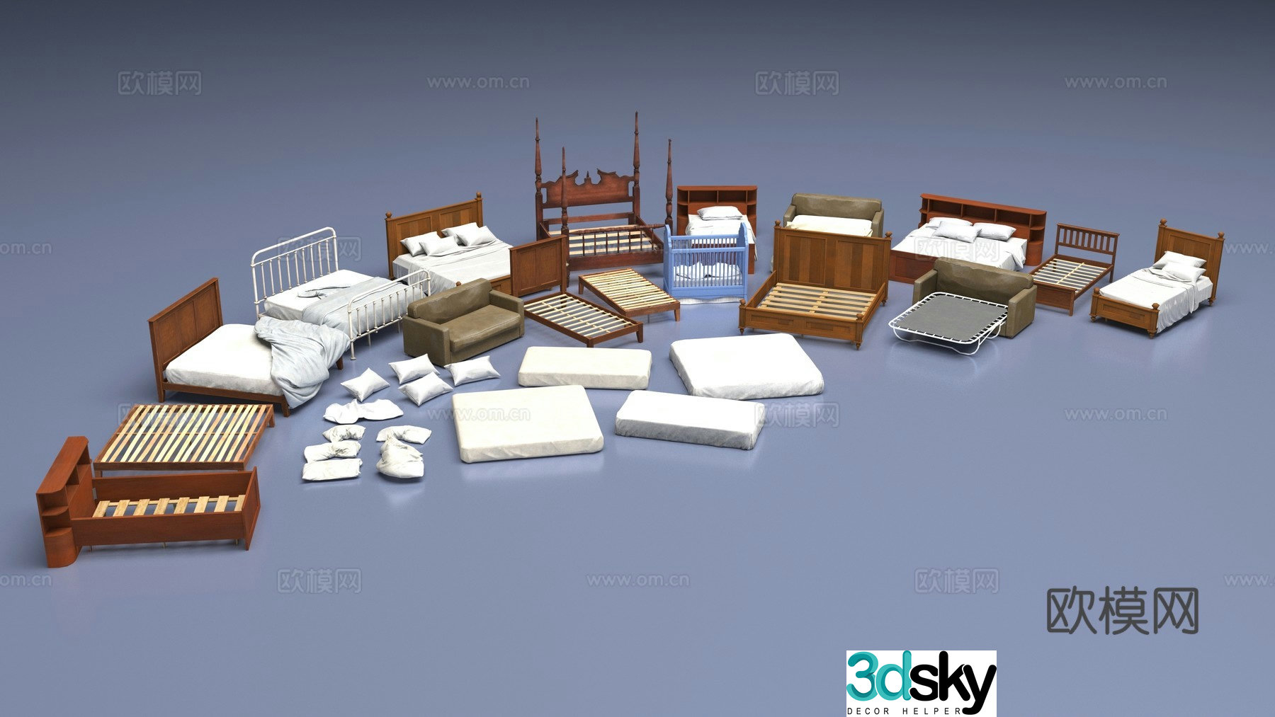 Bed tool combination 3D model