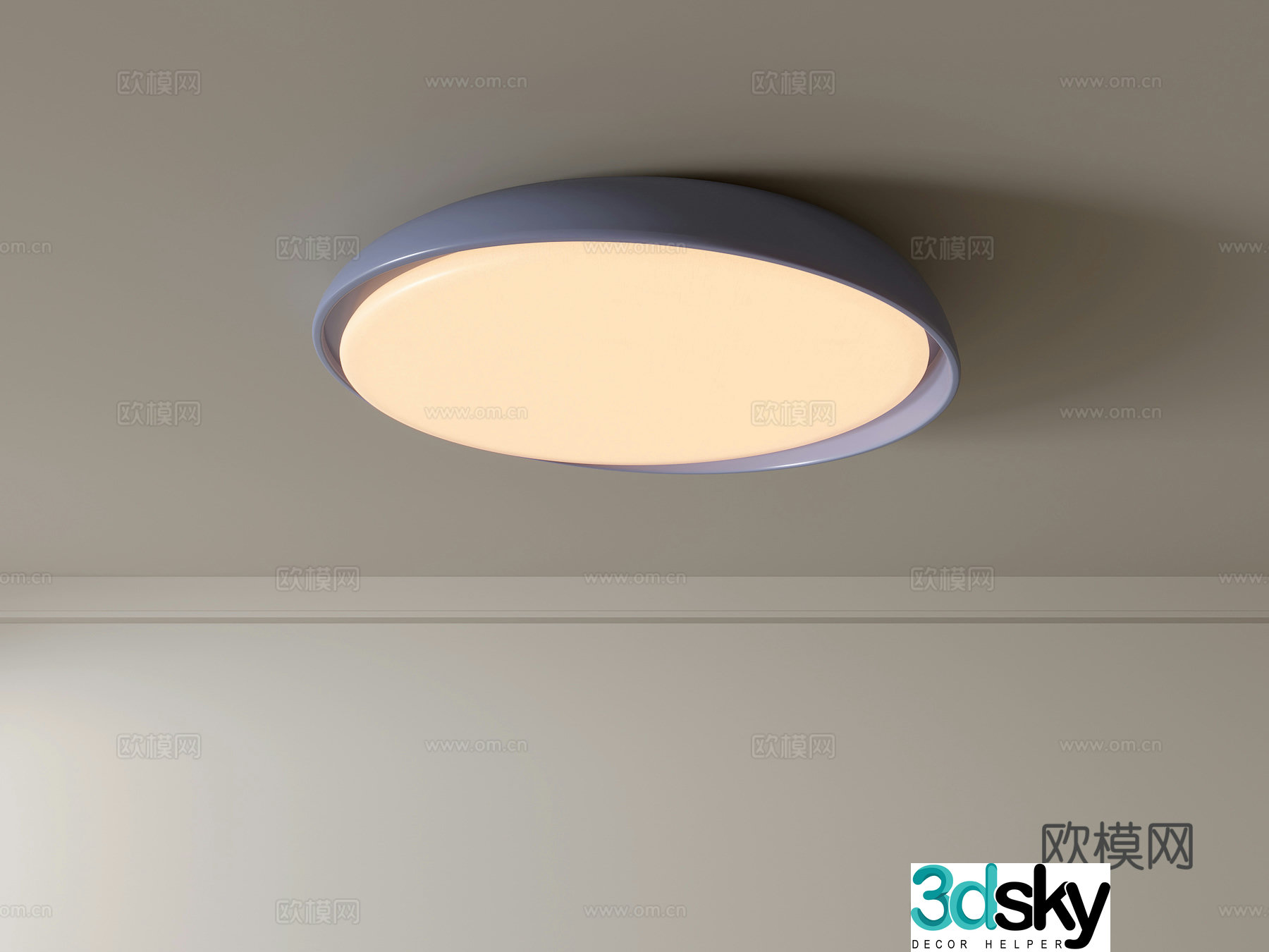 Modern ceiling lamp Geometric ceiling lamp Bedroom lamp Artistic shaped lamp Fashion living room lamp 3D model