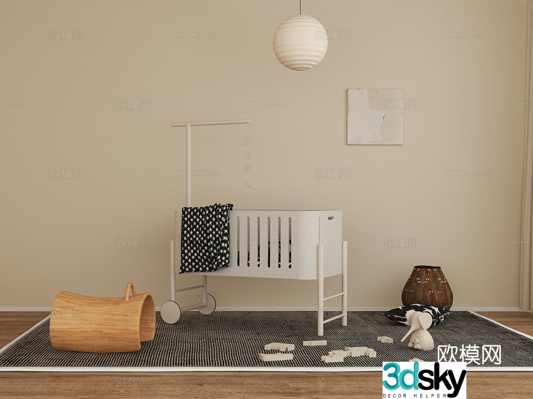 Furniture Crib 3d model