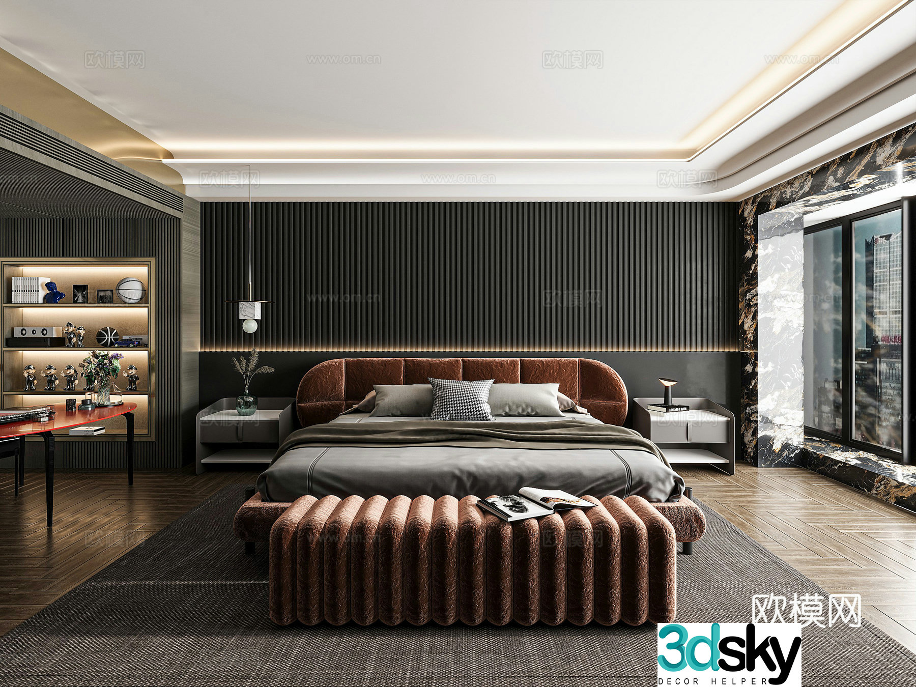 Modern bedroom 3d model