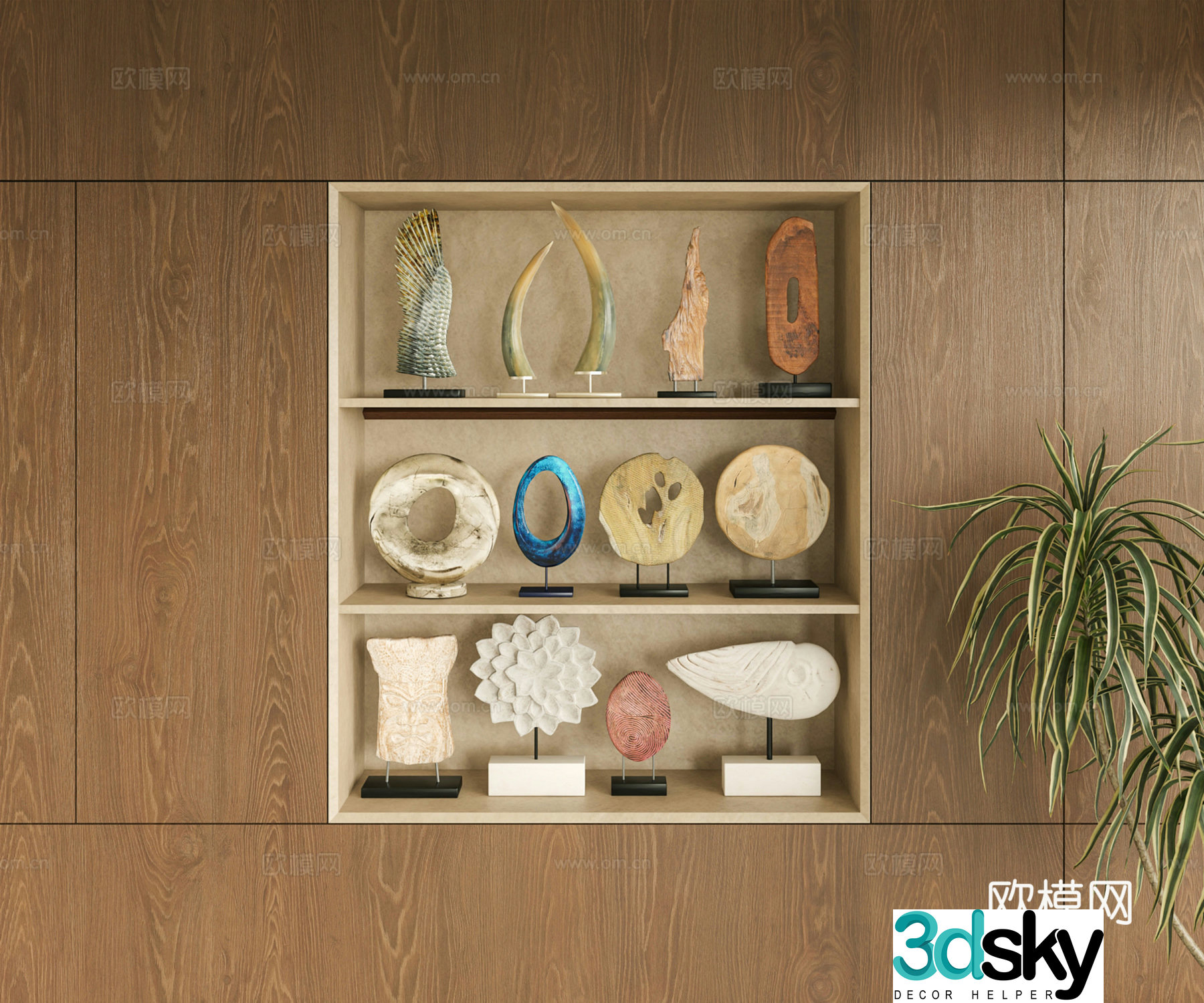 Modern storage cabinet 3d model