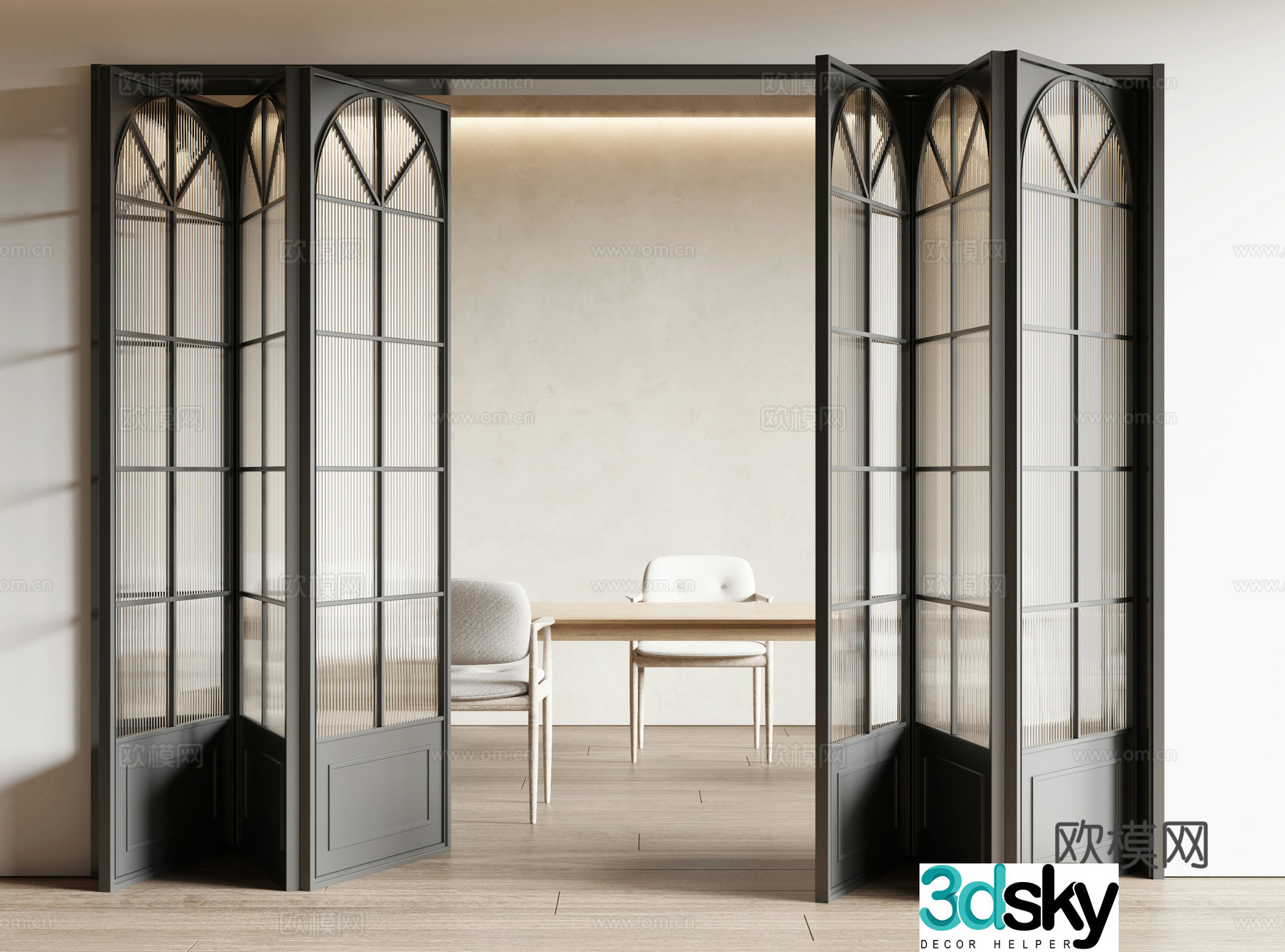 French folding door 3D model