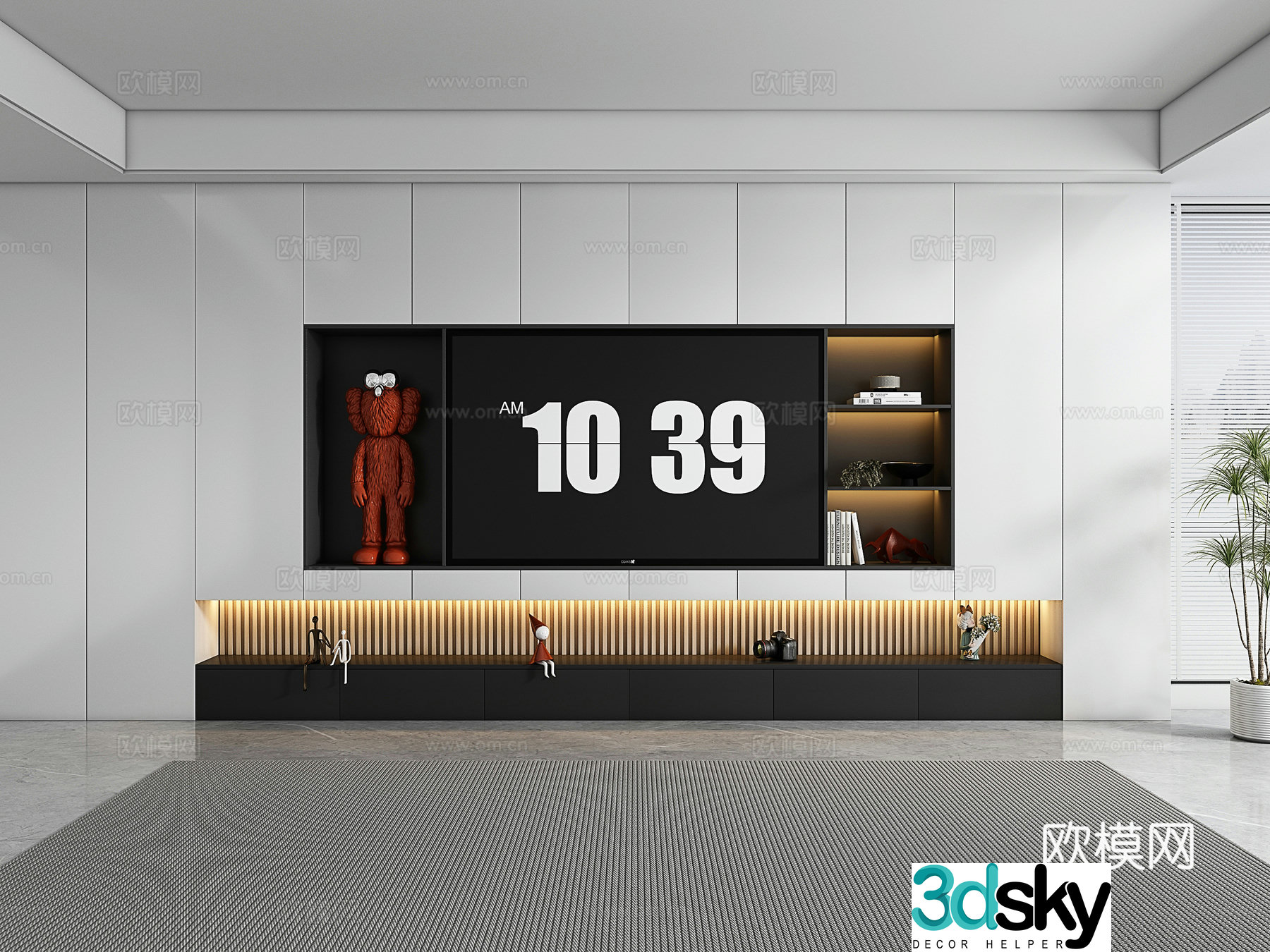 Modern TV cabinet 3d model