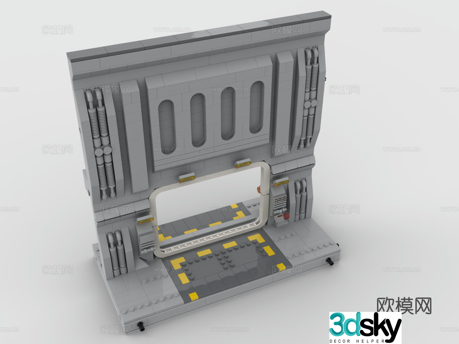 LEGO LEGO Toys Building Blocks Science Fiction Star Gate 3D Model